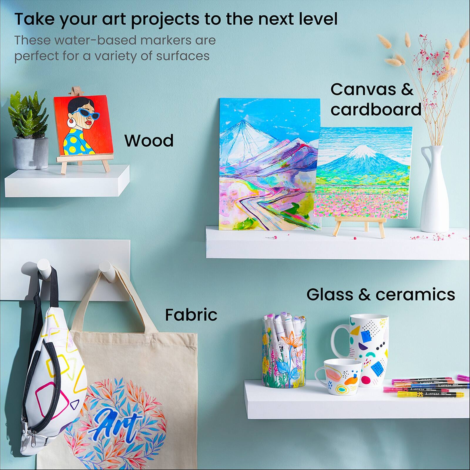 Arteza® Bright Colors Extra Fine Acrylic Paint Marker Set