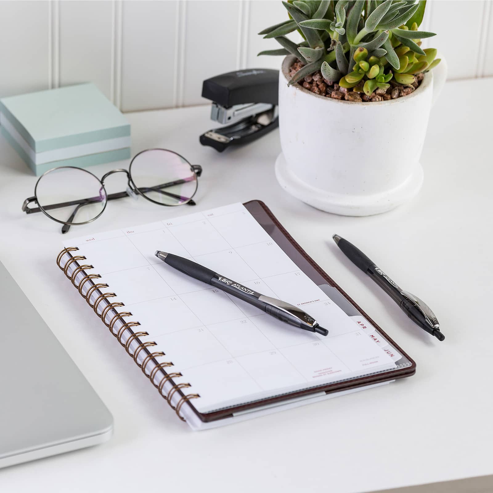 BIC® Glide™ Black Medium Point 1mm Retractable Ball Pen, 12ct.