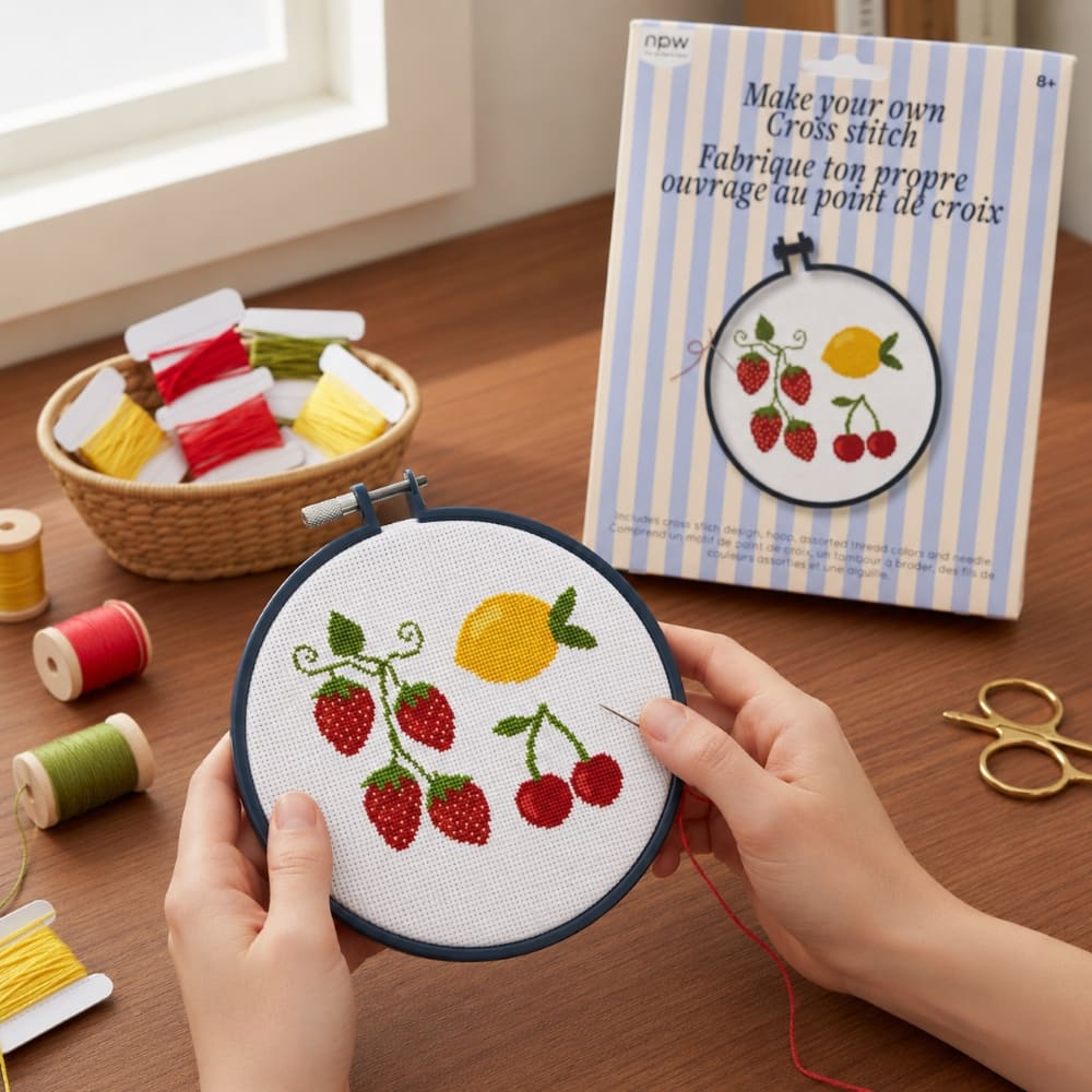 Make Your Own Fruit Cross Stitch Kit