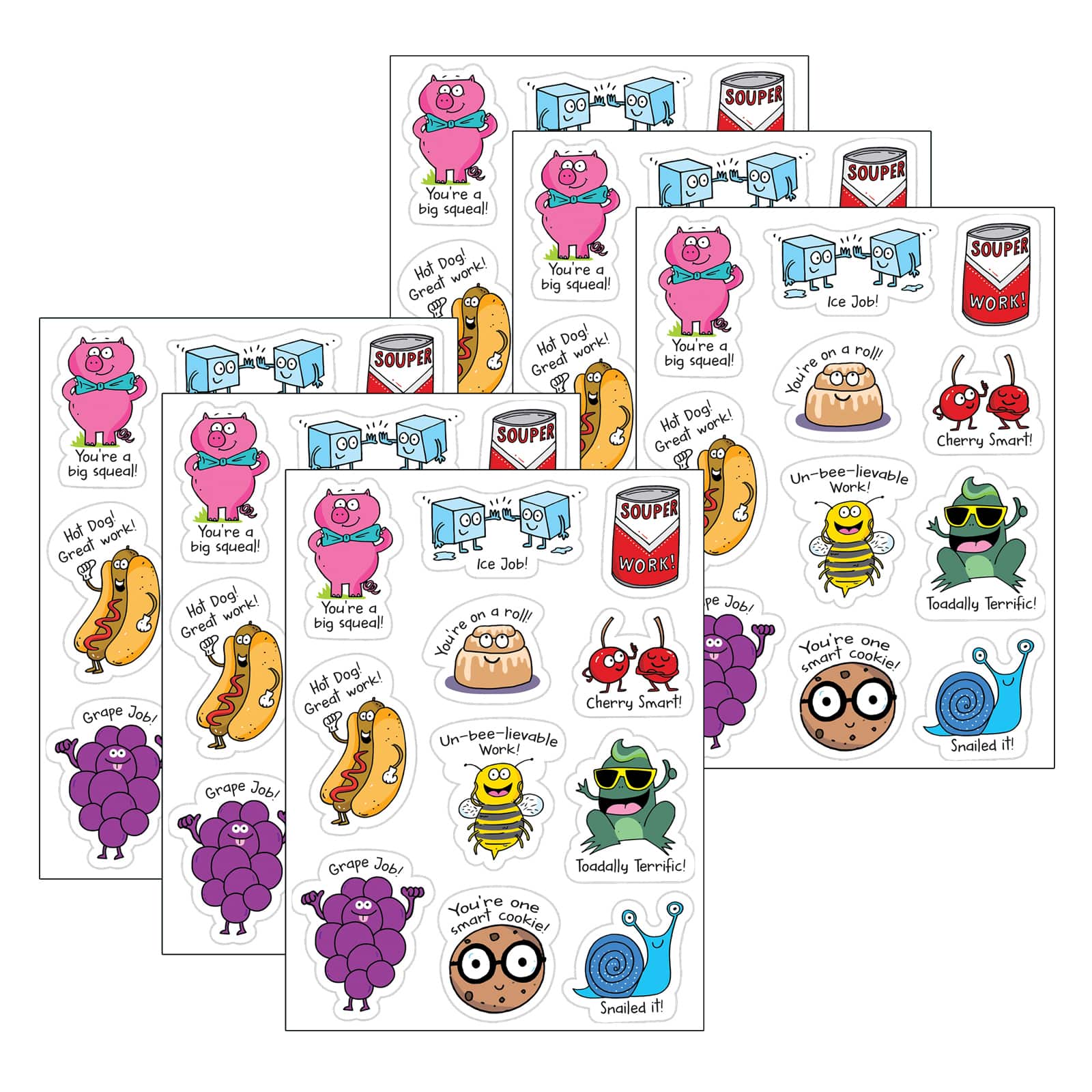 Creative Teaching Press® So Much Pun Punny Reward Stickers, 6 Packs of 55 | 1.25" x 2" | Michaels®