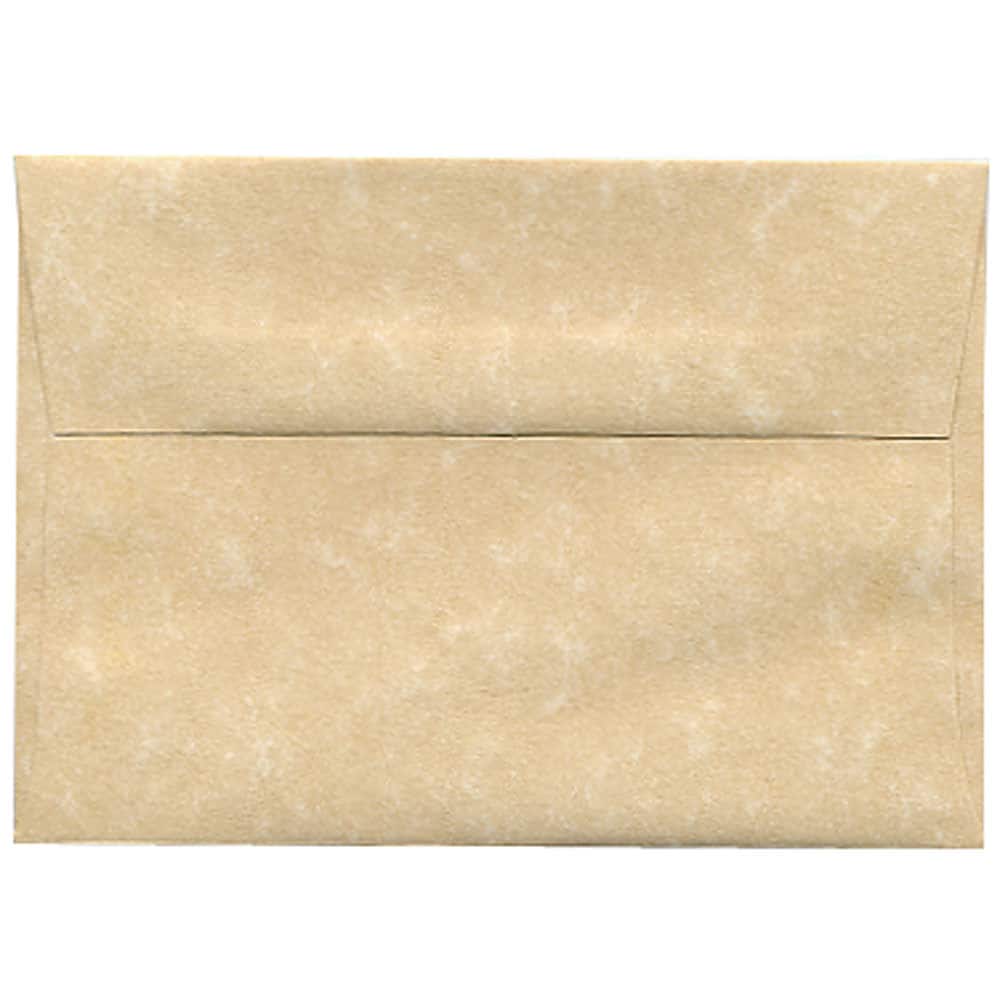 JAM Paper A7 Parchment Blank Greeting Cards & Envelopes, 25ct.