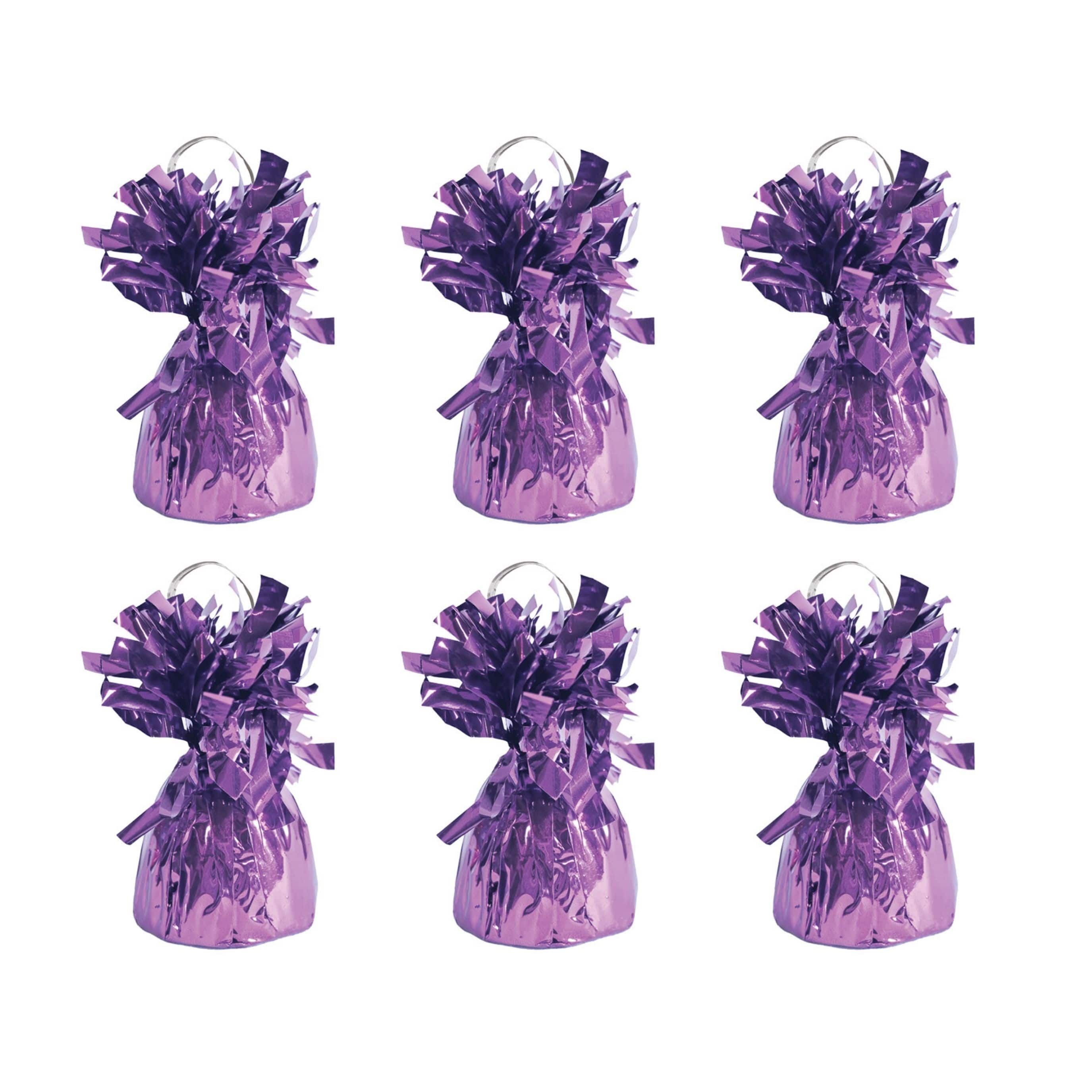 Beistle 6oz. Pink Metallic Wrapped Balloon Weights, 6ct.