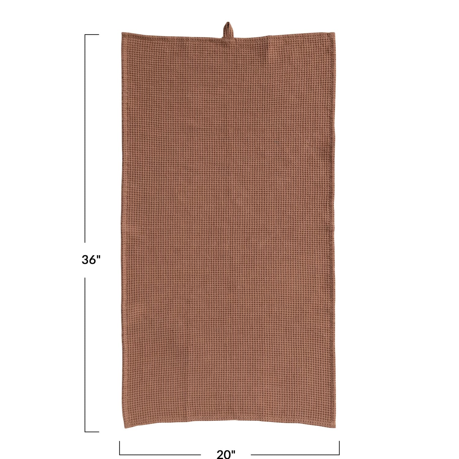 Hello Honey® Oversized Woven Linen & Cotton Waffle Tea Towel with Loop