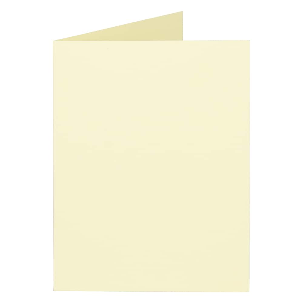 JAM Paper A2 Light Yellow Blank Foldover Cards