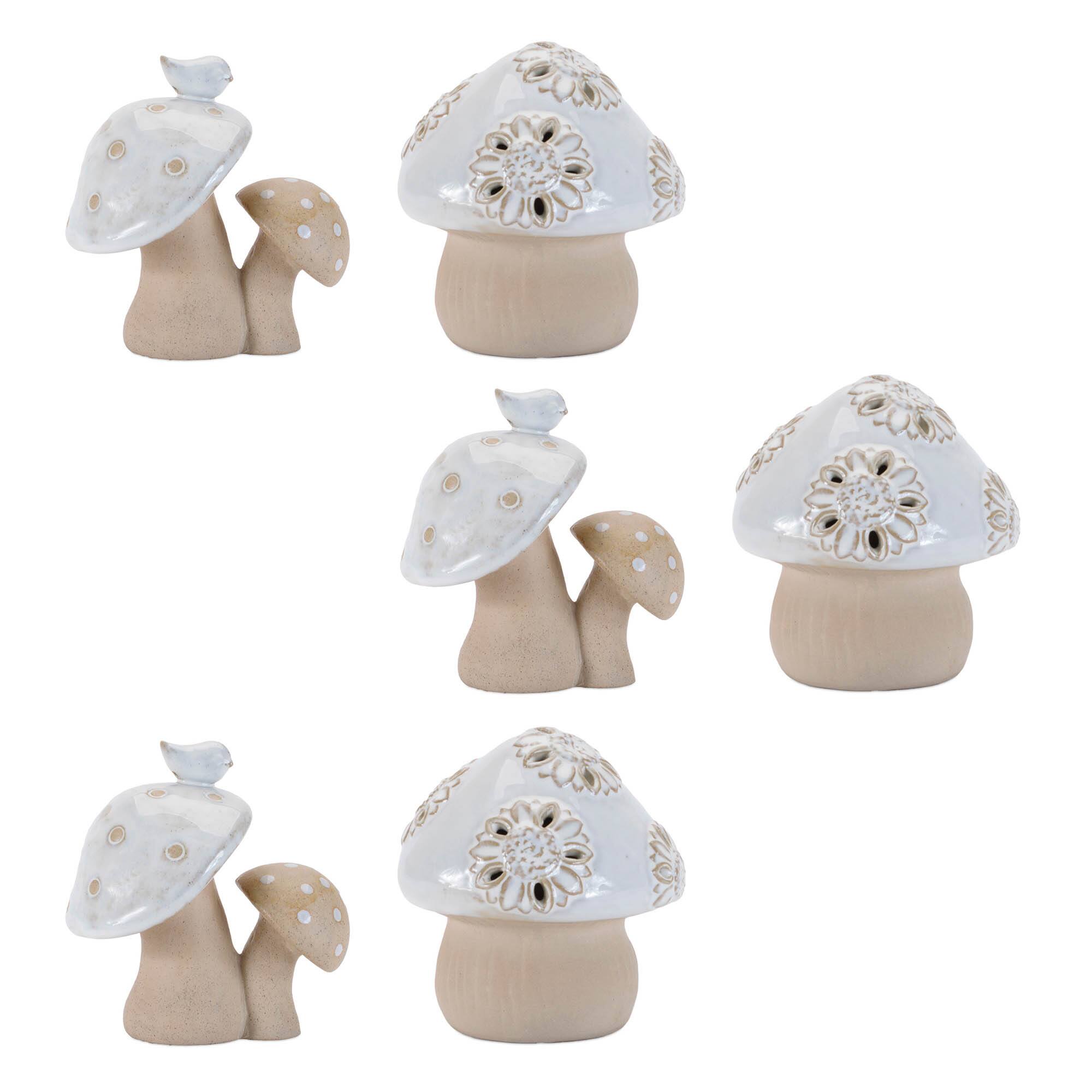 Porcelain Mushroom Décor Set