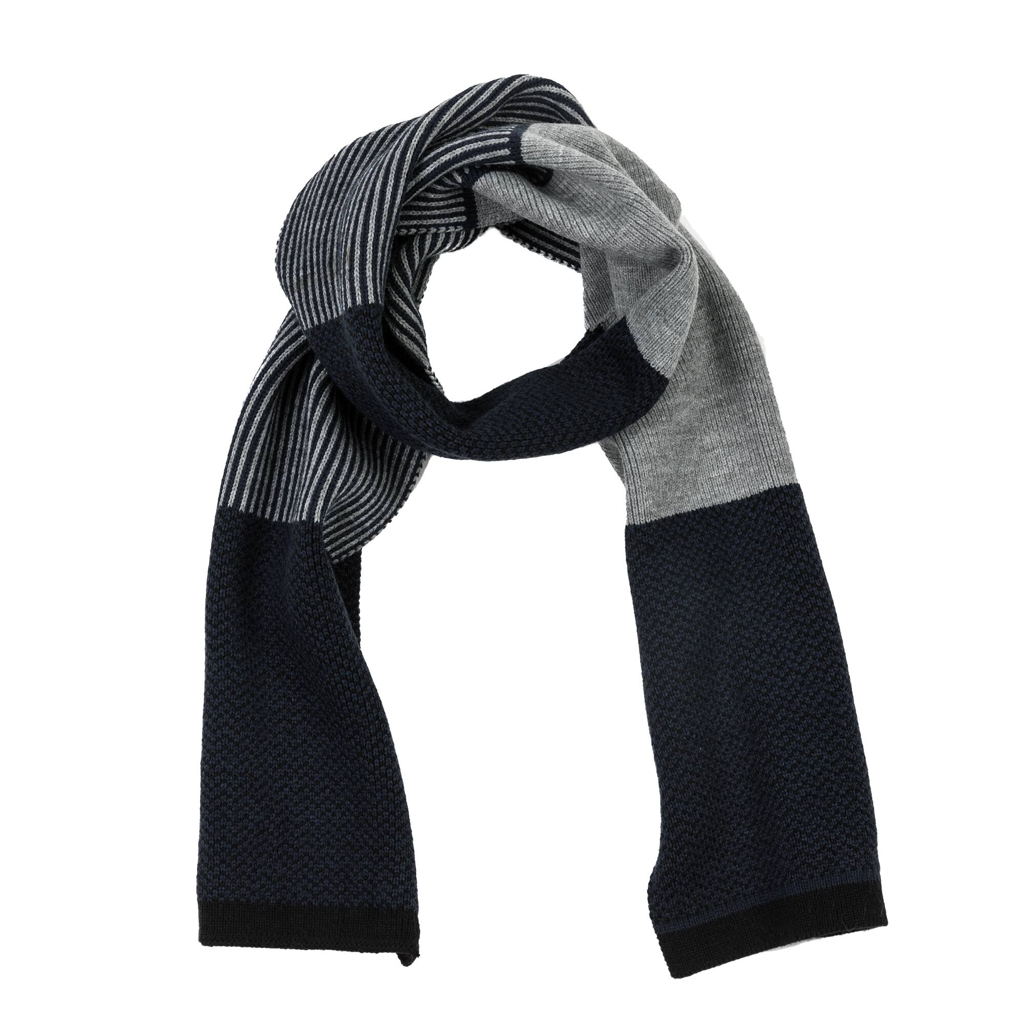 Glitzhome® 70" Men's Black, White & Gray Scarf