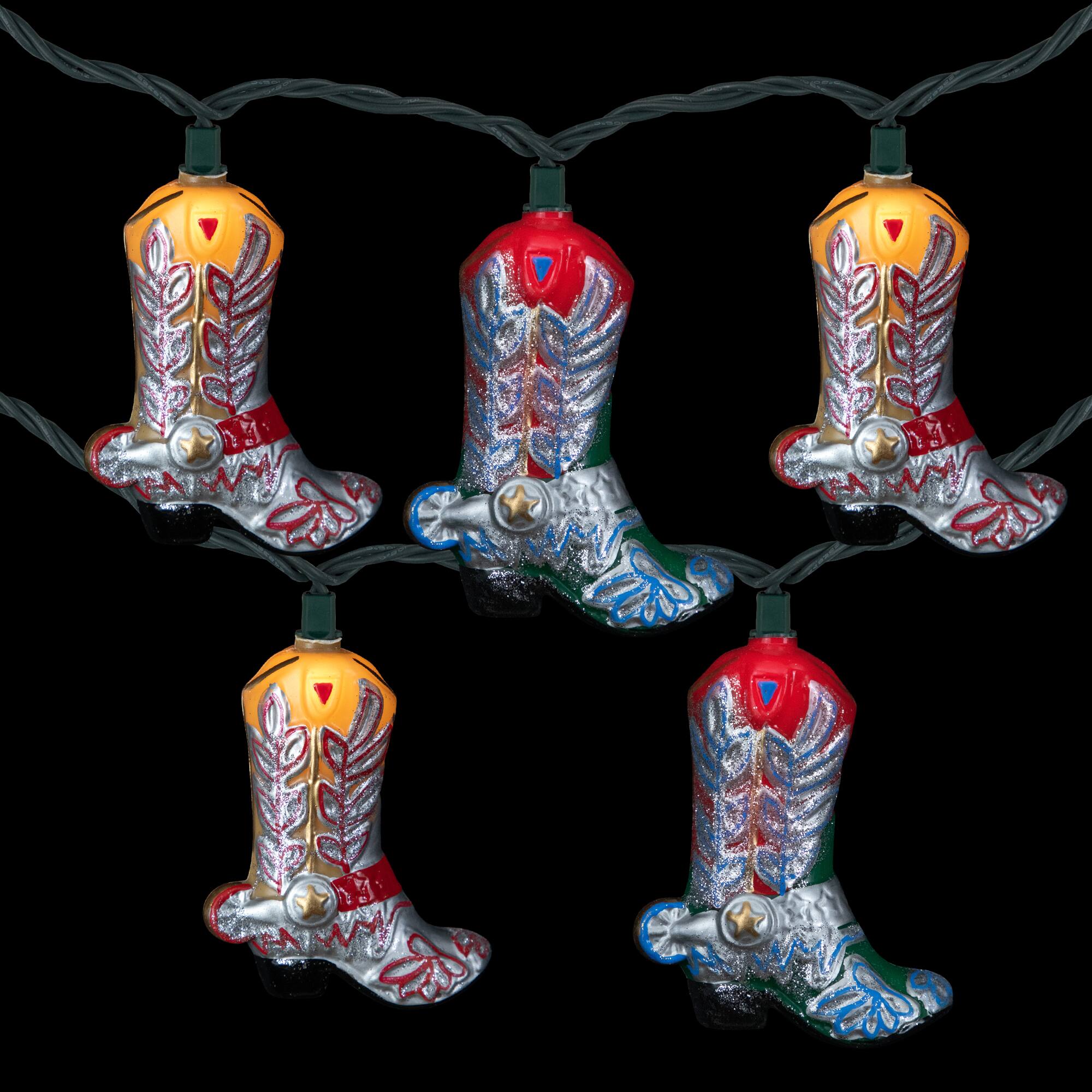 10ct. Cowboy Boots Patio String Lights