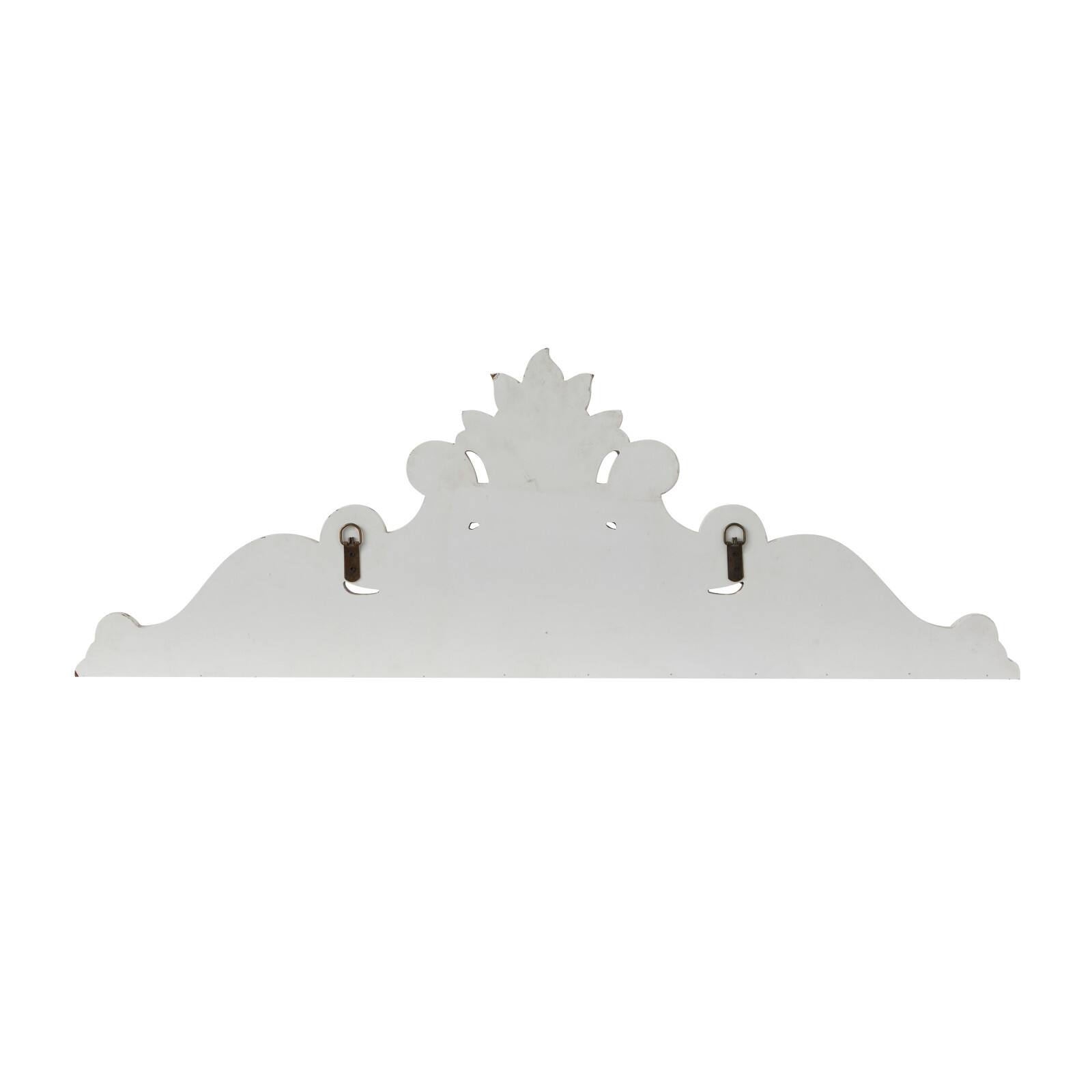 White Wood French Country Carved Wall Decor 14" x 39" x 3"