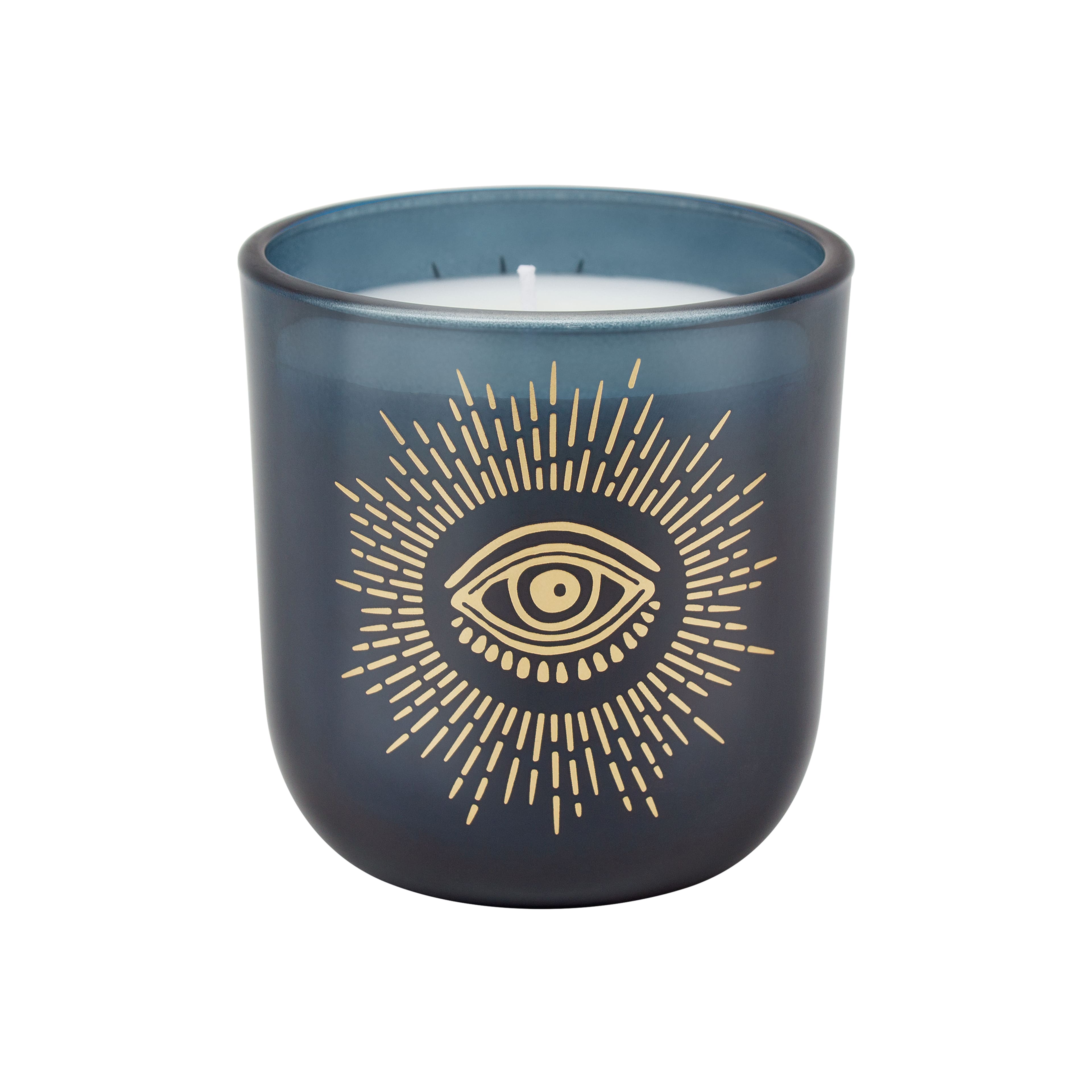 Assorted 10oz. Evil Eye Scented Glass Jar Candle with Lid, 1pc. by Ashland®