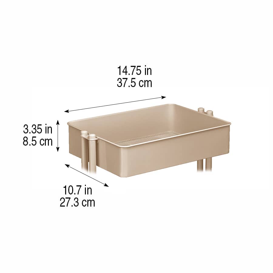 Lexington 3-Tier Rolling Cart by Simply Tidy®