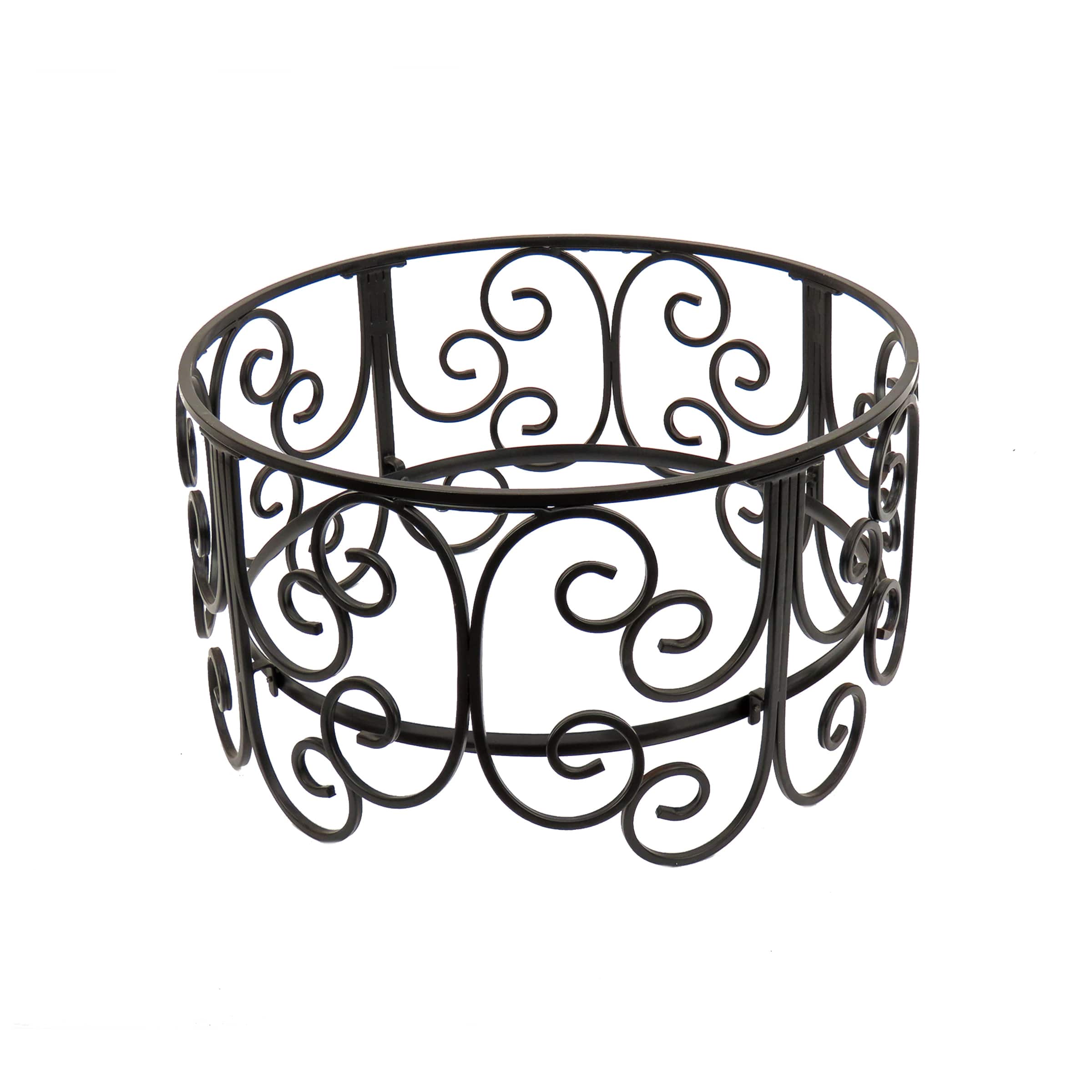30" Deep Bowl Copper Fire Pit with Stand & Screen