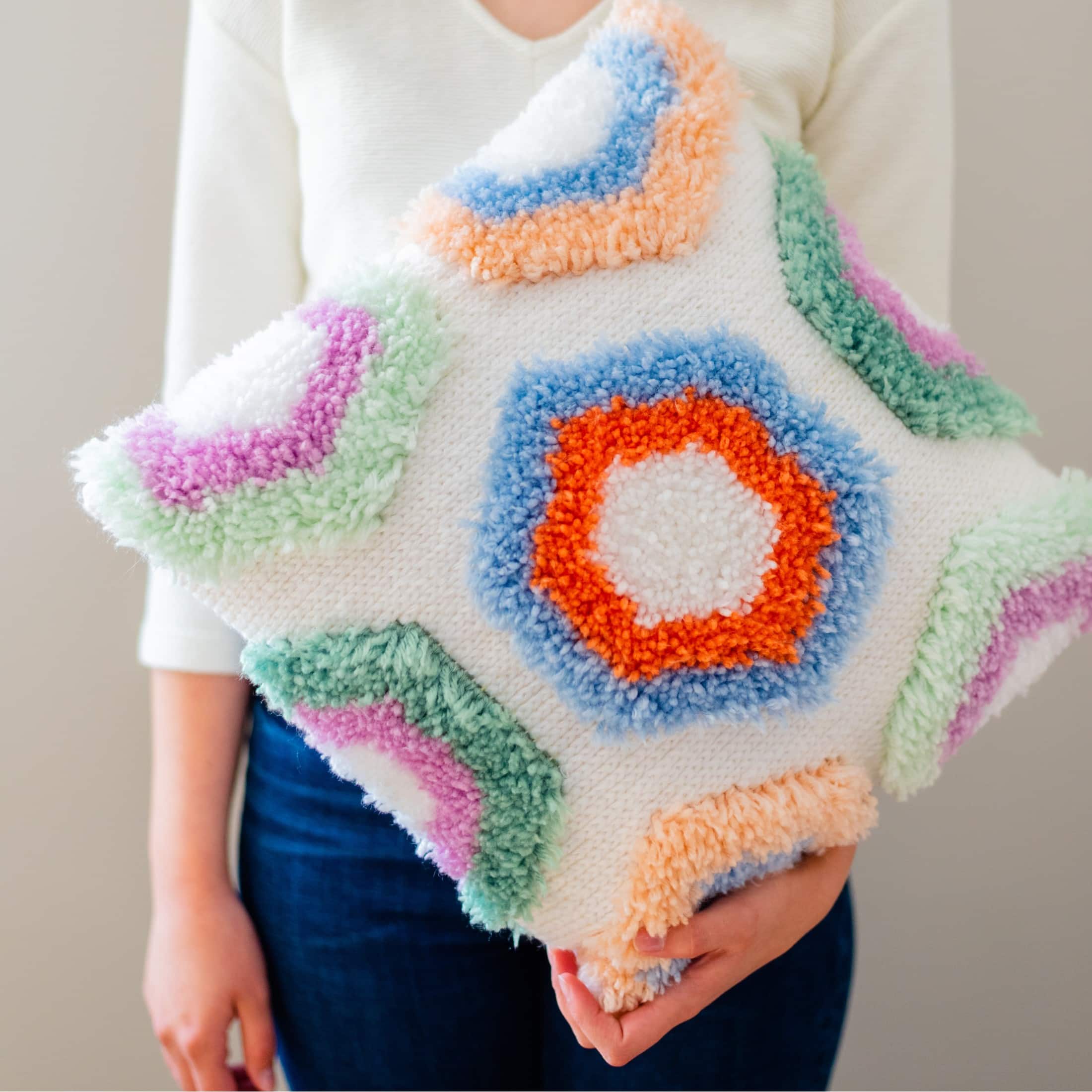 LoRan® Latch-Stitch™ Pillow Kit, Hexi Design