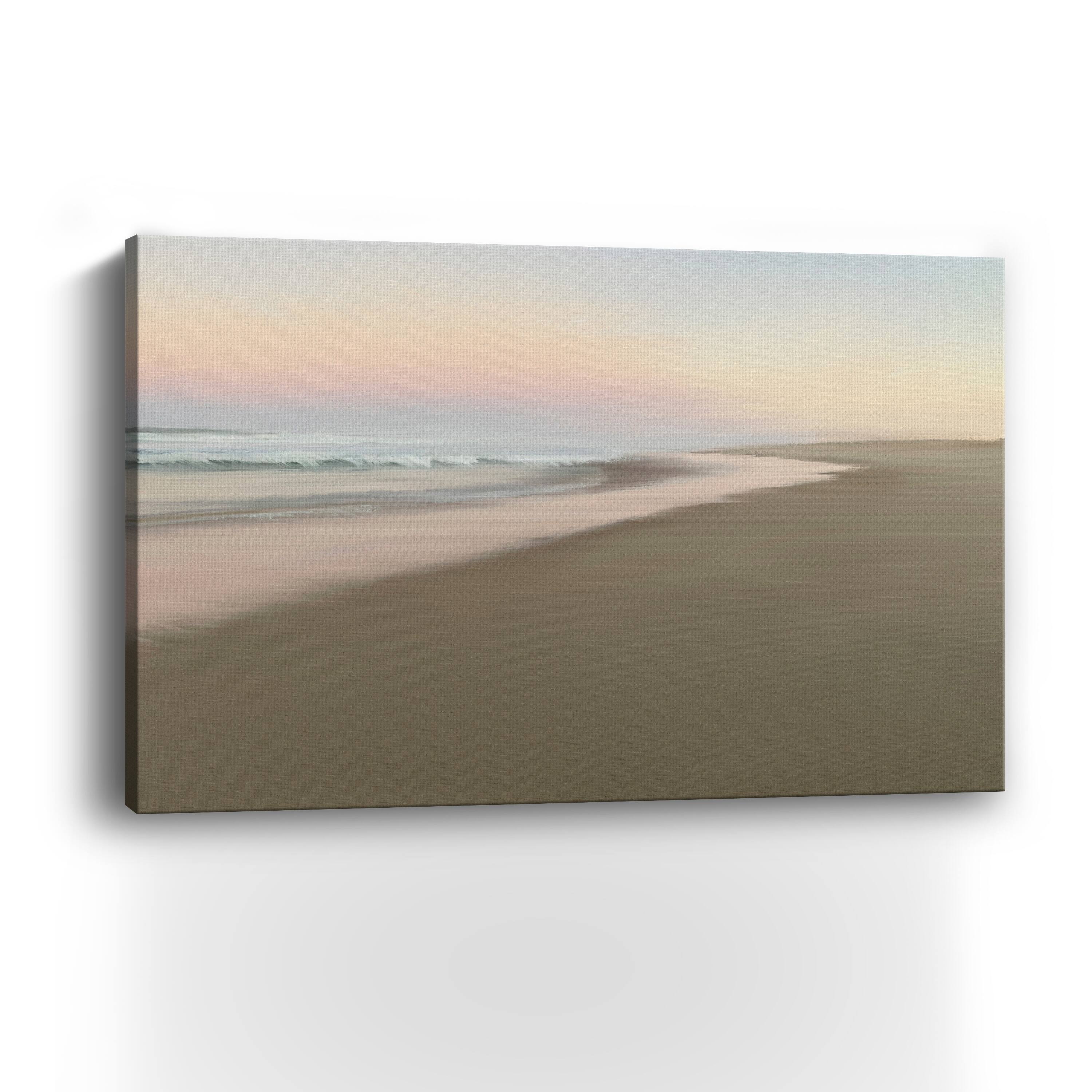 Soft Beach Embrace Canvas Giclee