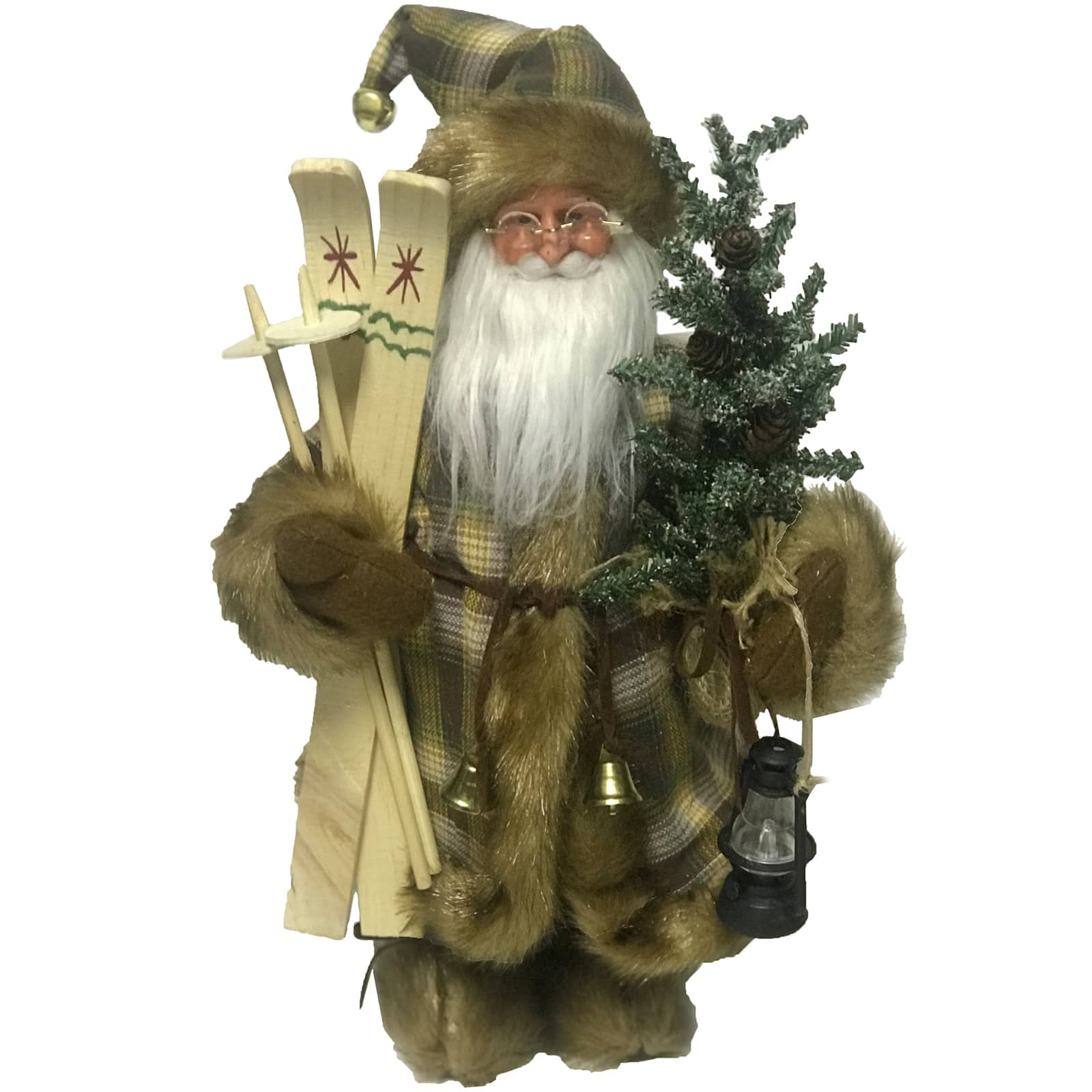 Santa's Workshop 15" Woodsman with Skis Figurine