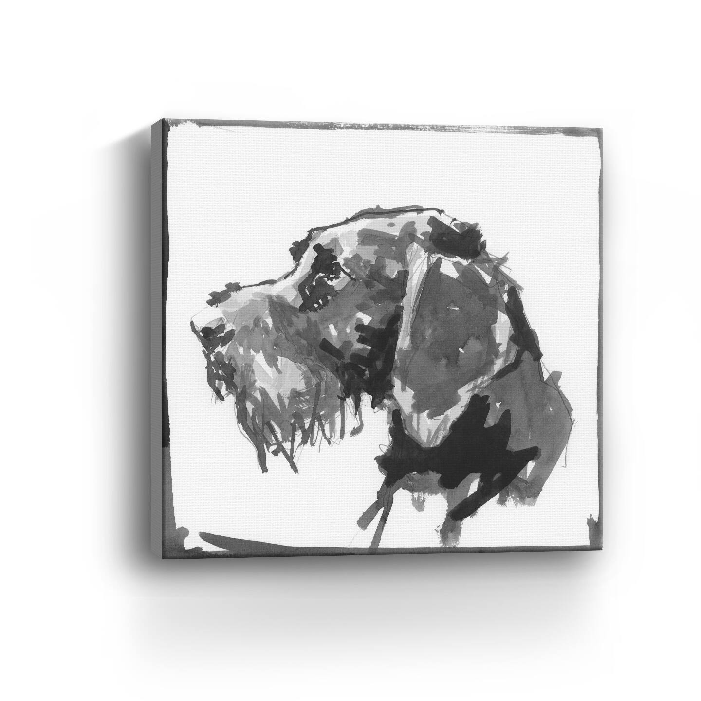 German Wire Haired Pointer Canvas Giclee