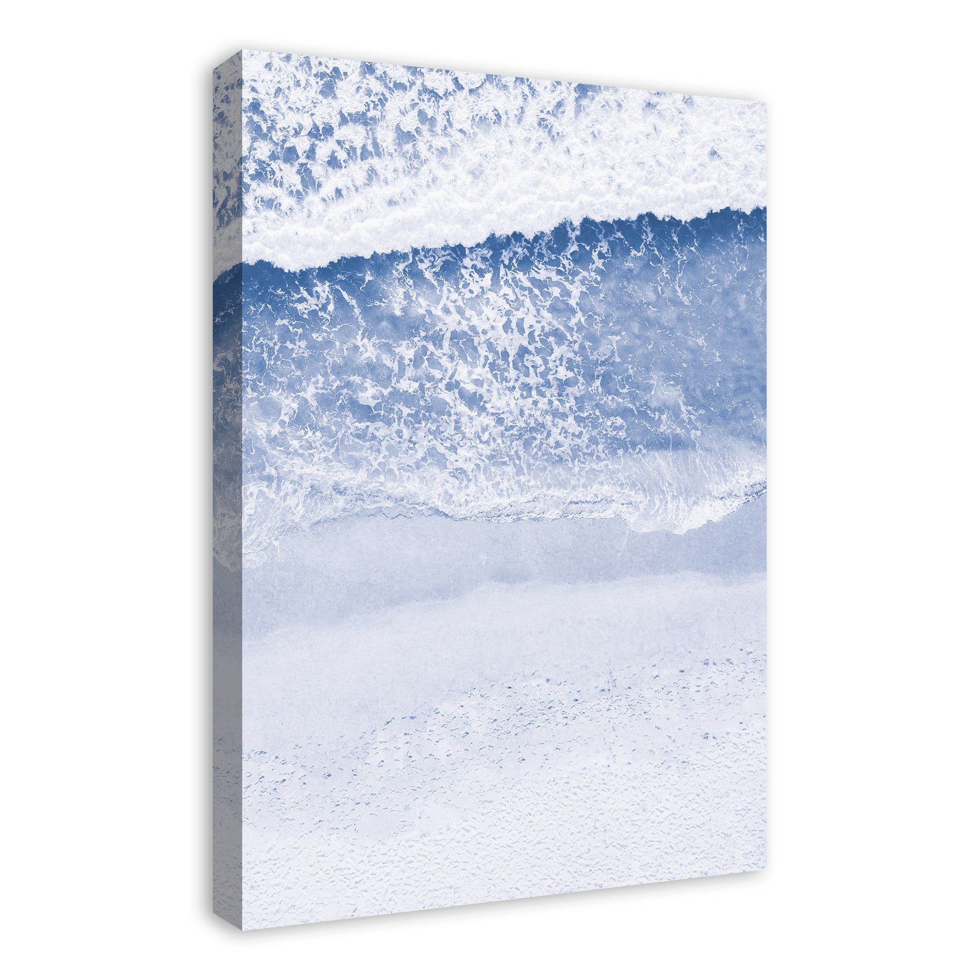 Aerial Beach Shore Canvas Wall Art