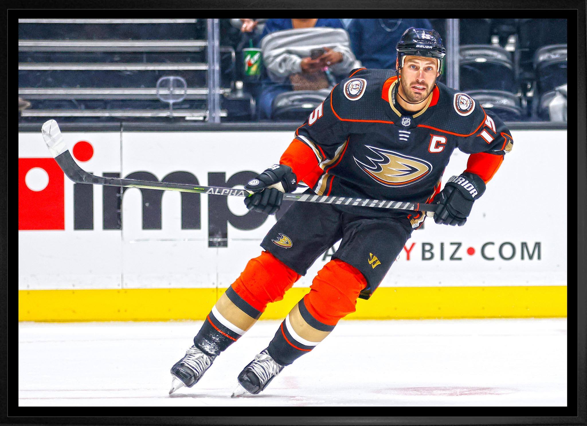 Ryan Getzlaf 20" x 29" Framed Canvas Anaheim Ducks 31.5" x 22.5"