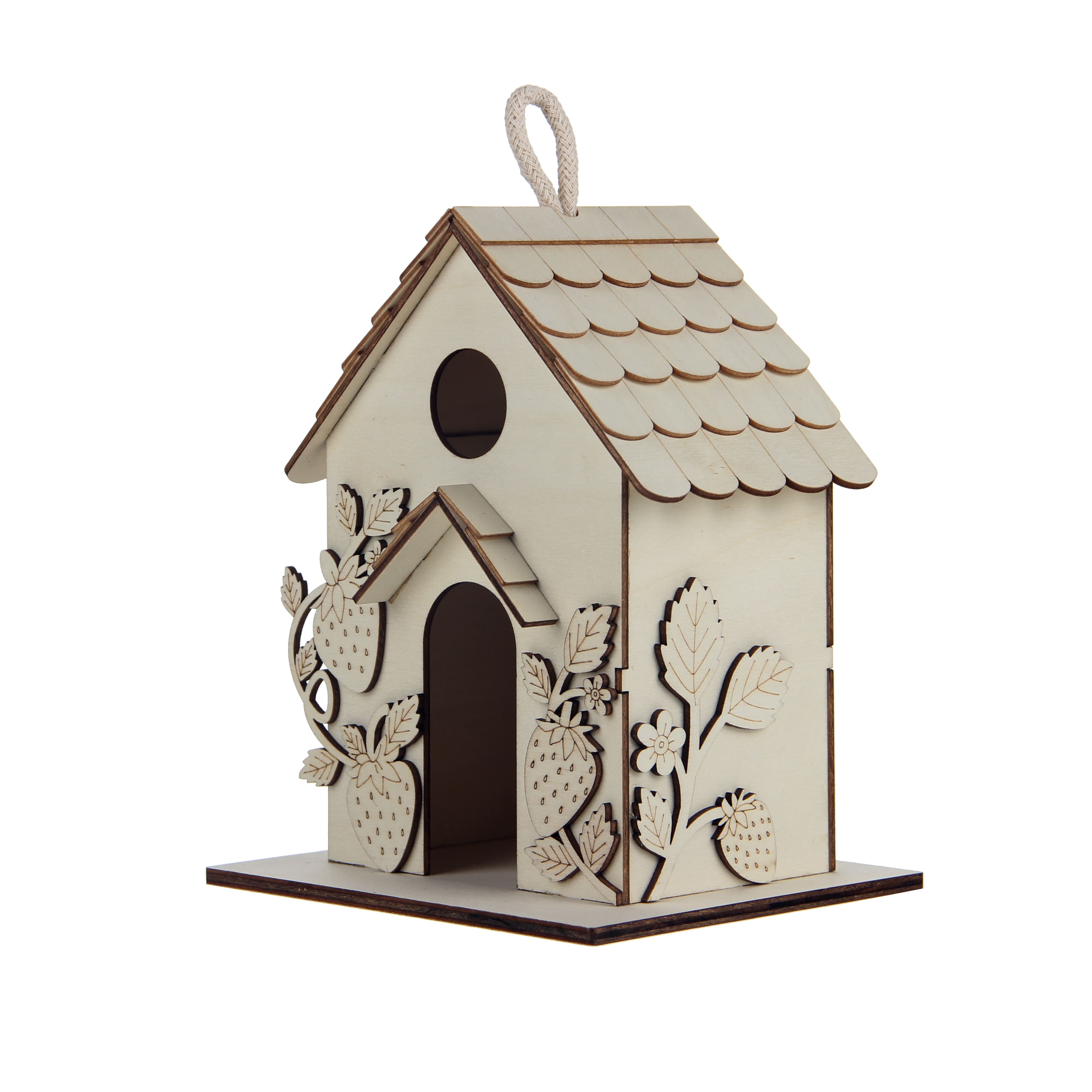 7" Strawberry DIY Plywood Birdhouse by Make Market®