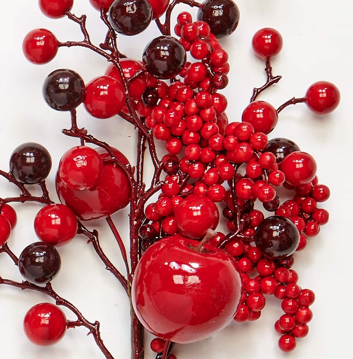 18" Red Apples & Berries Artificial Christmas Spray, 3ct.