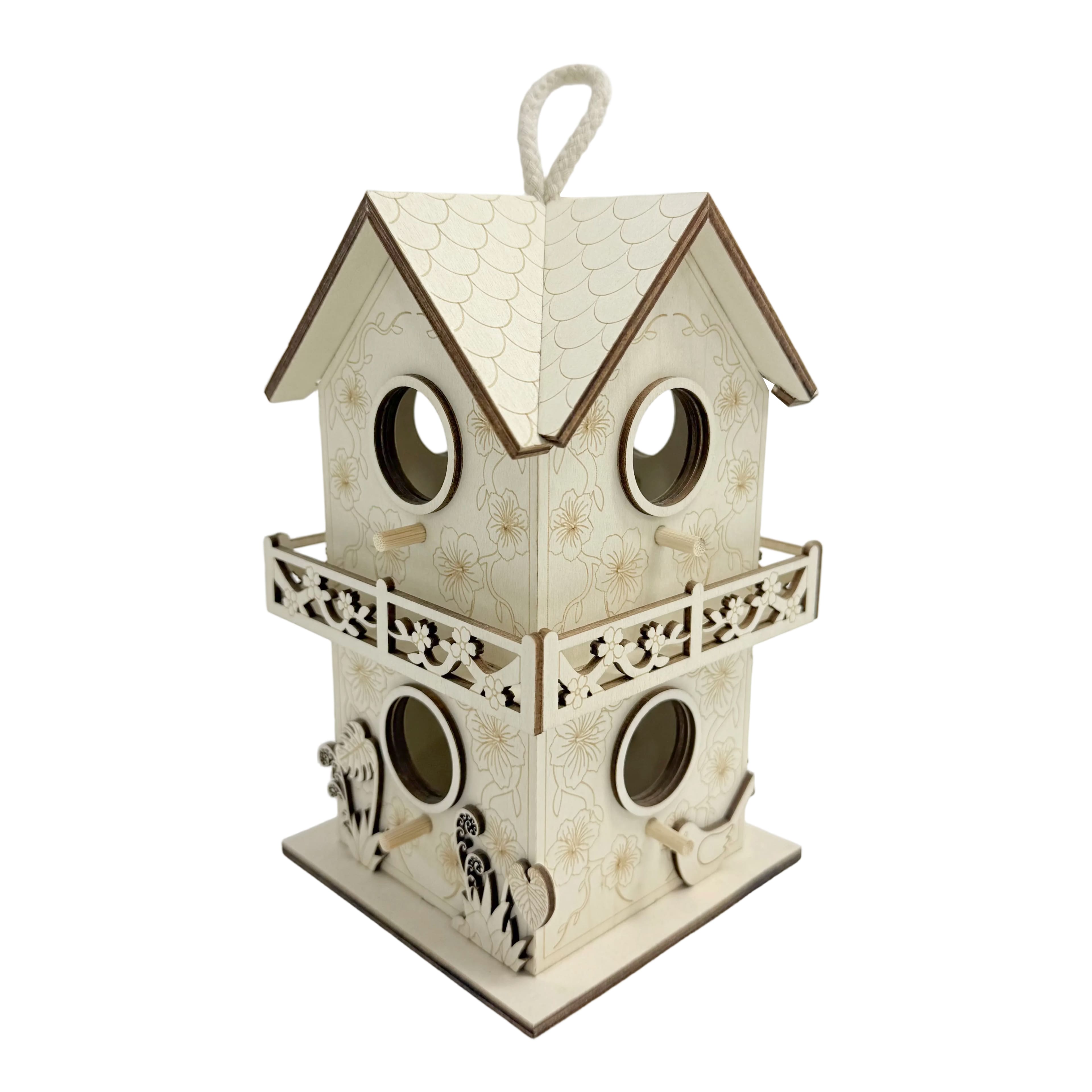 8" Tropical DIY 2-Story Plywood Birdhouse by Make Market®