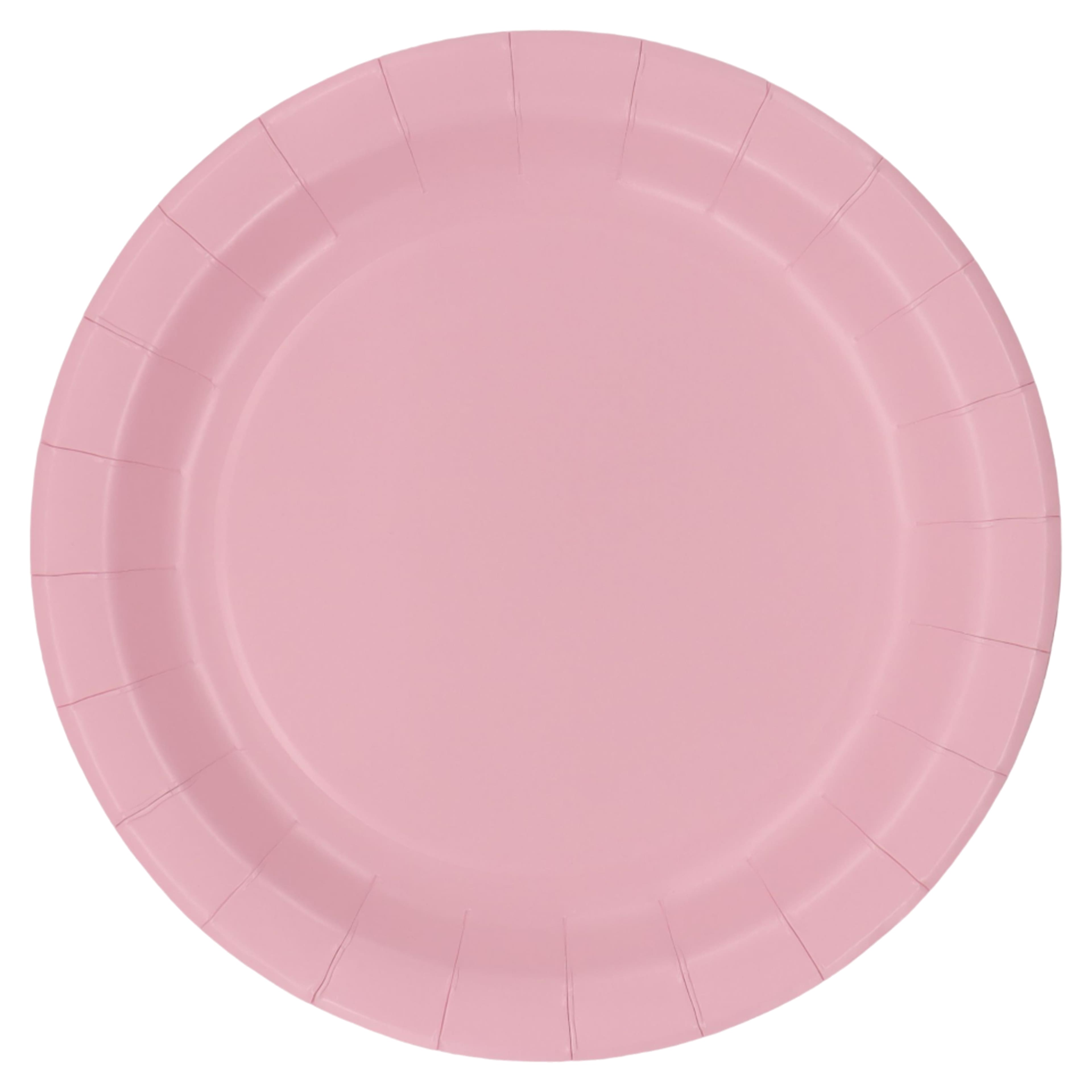 12 Packs: 10 ct. (120 total) 9" Light Pink Paper Dinner Plates by Celebrate It™
