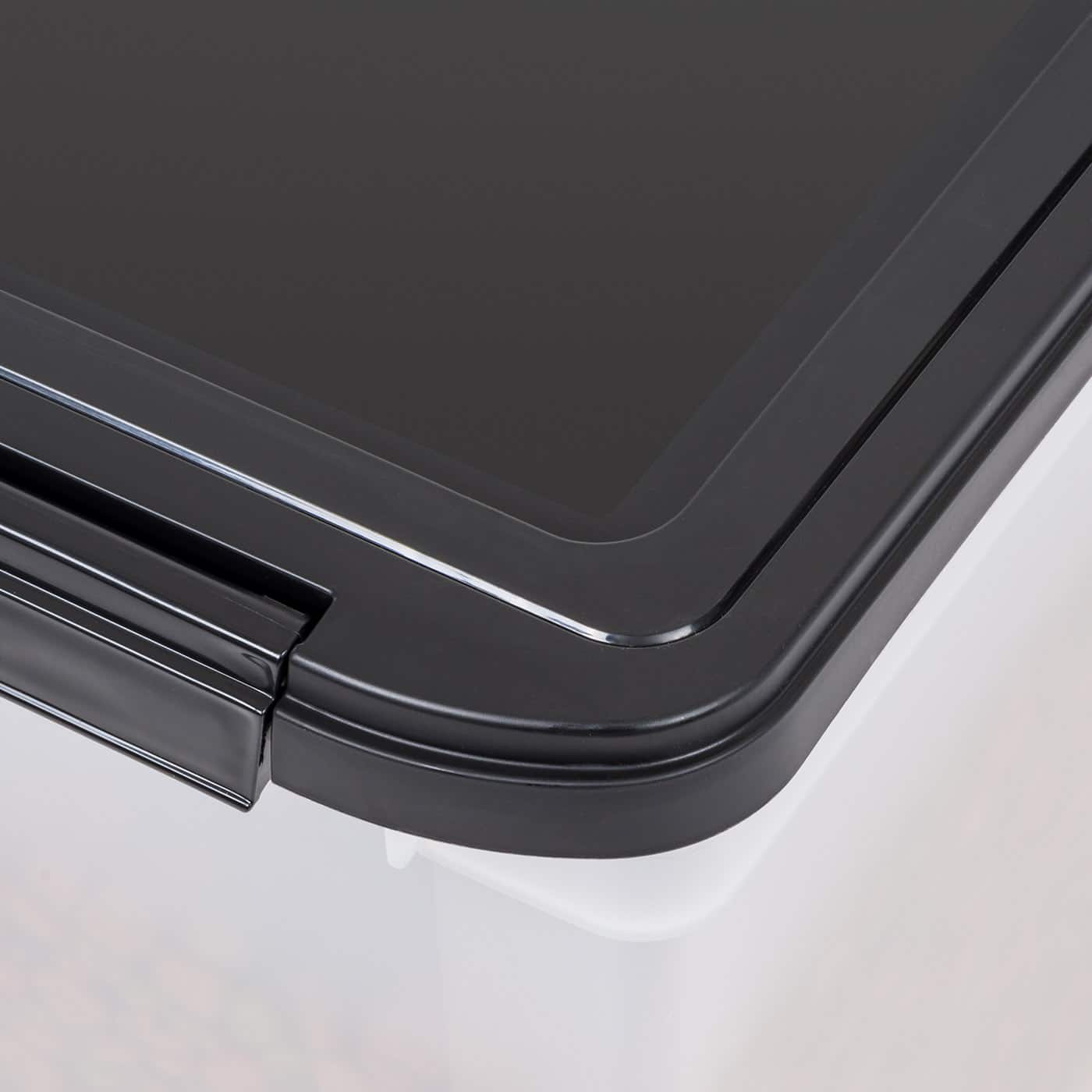 Clear & Black 12.75qt. Pet Food Container With Sealed Top