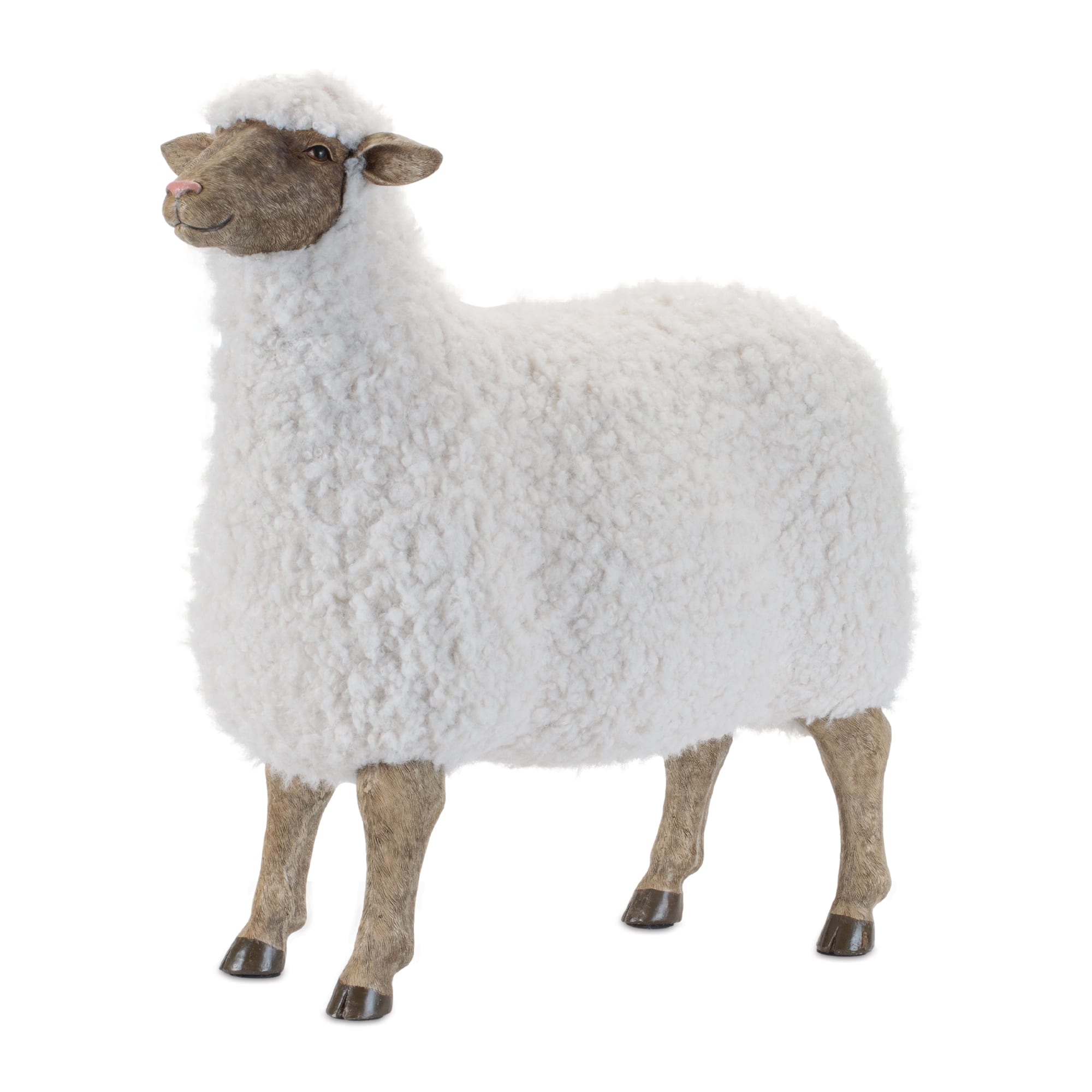 Melrose 23" Furry Sheep Statue