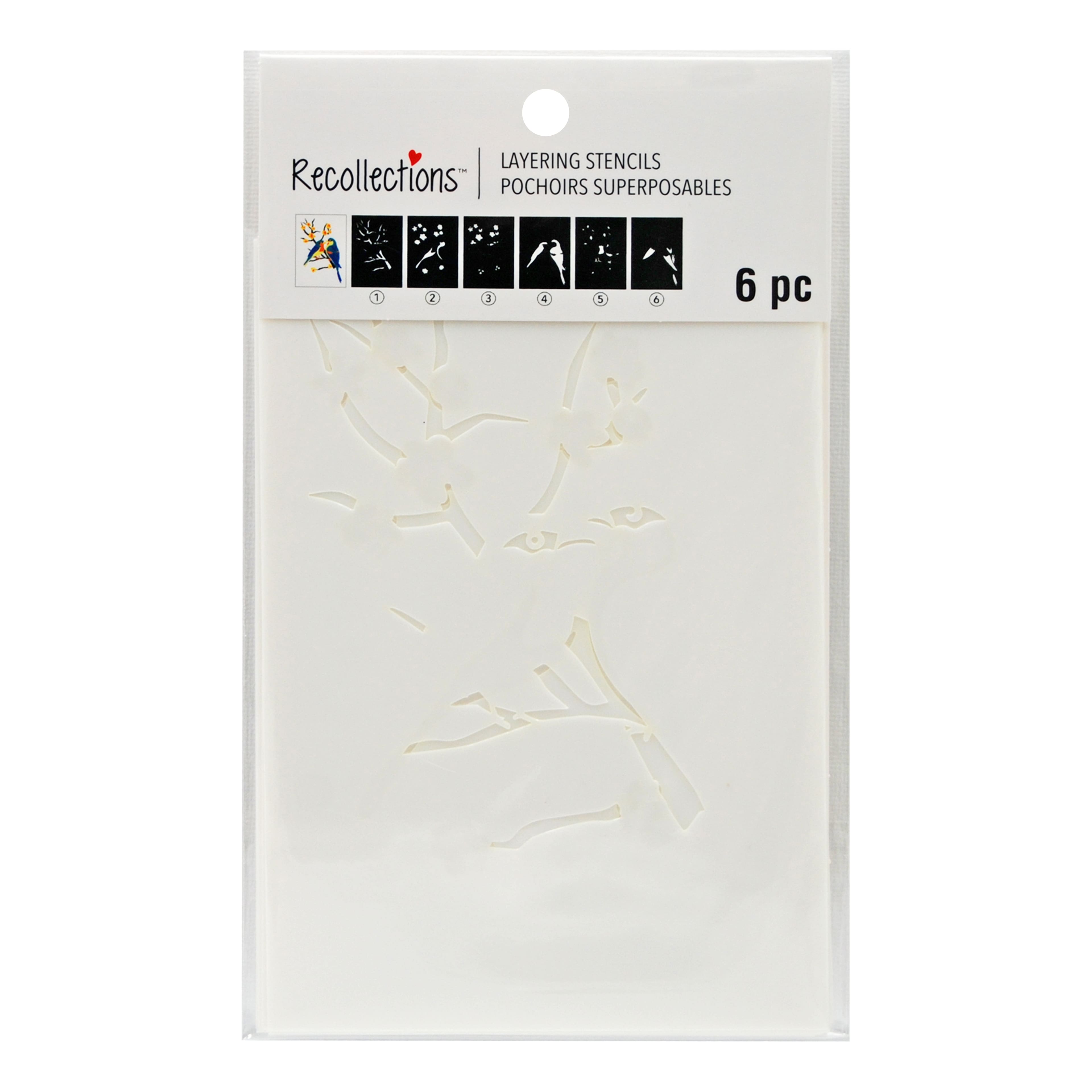 Birds in Tree Layering Stencils by Recollections™