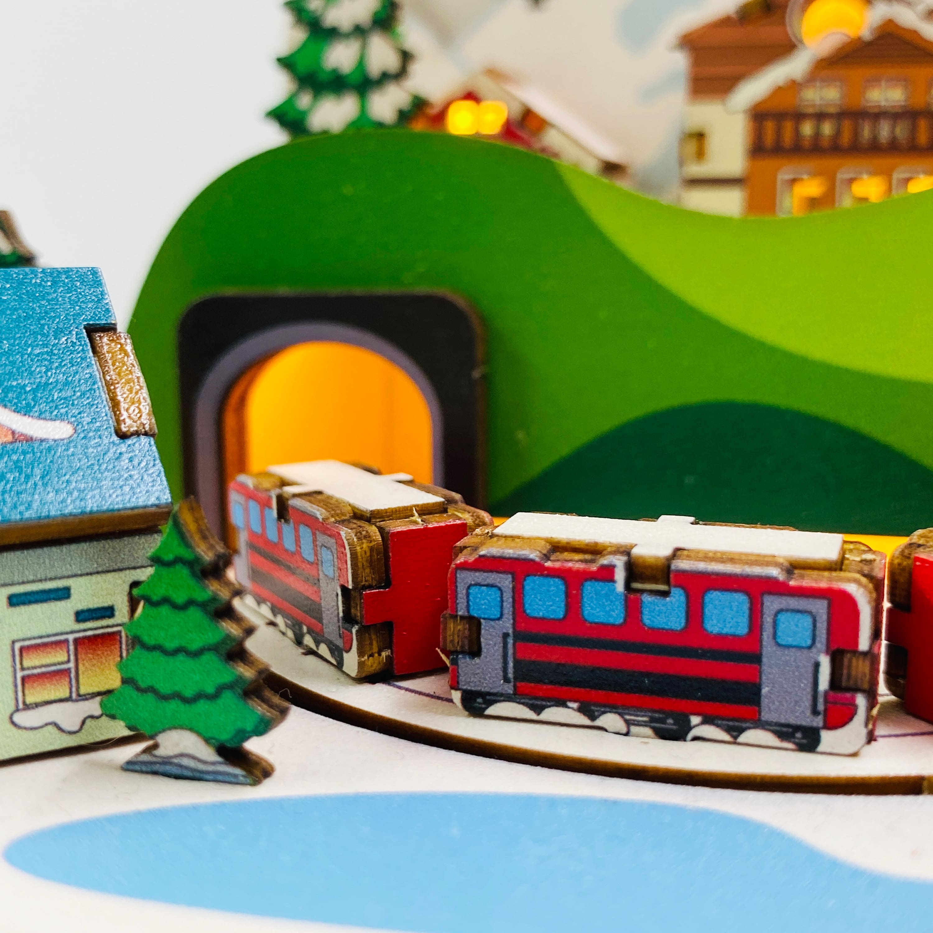 Sparkly Selections Snow Mountain Express Music Box DIY Miniature Kit