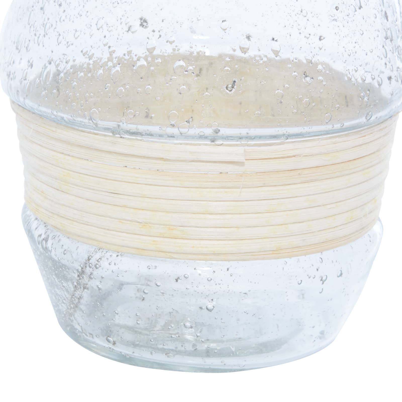16" Clear Glass Coastal Vase