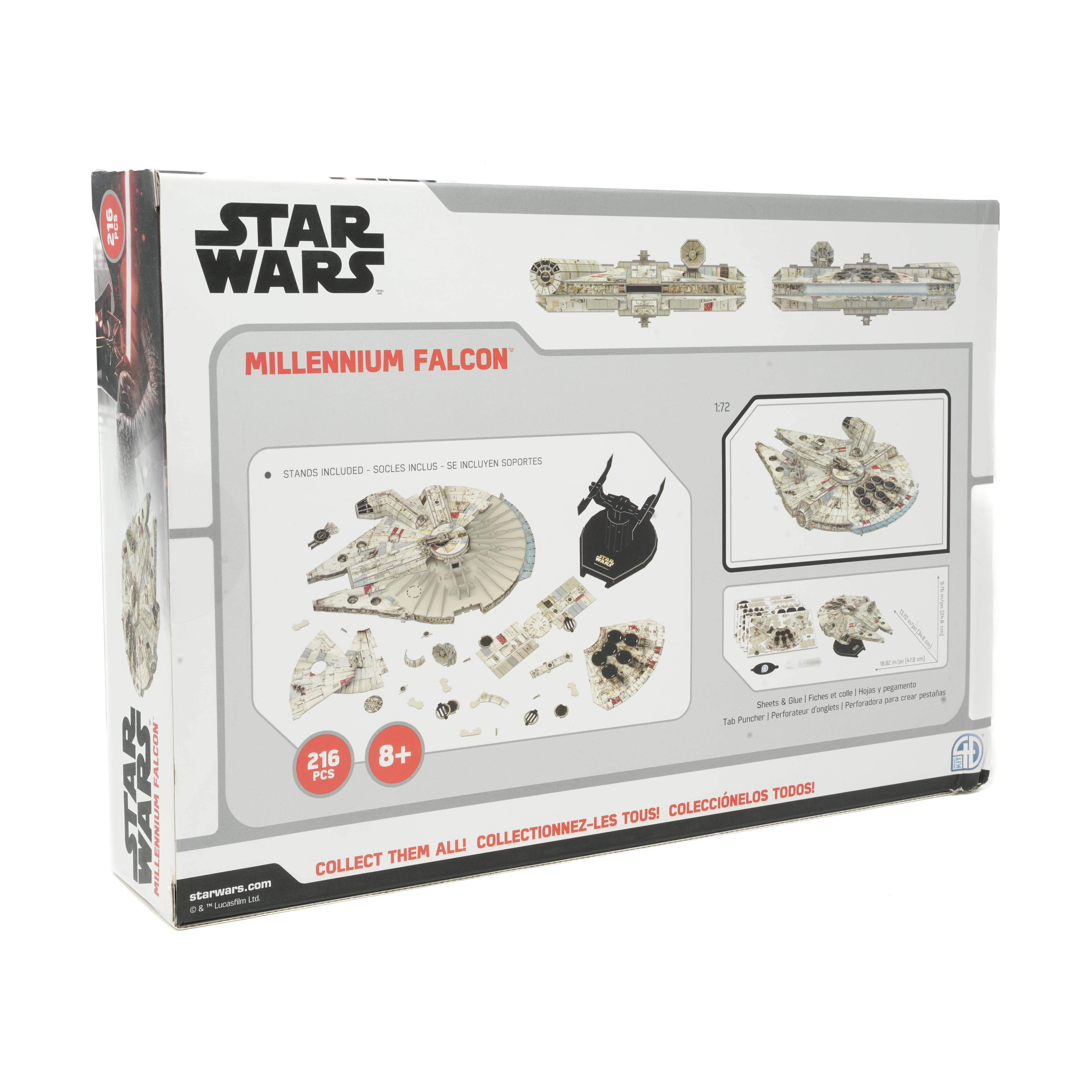 Star Wars - Millennium Falcon Paper Model Kit: 216 Pcs