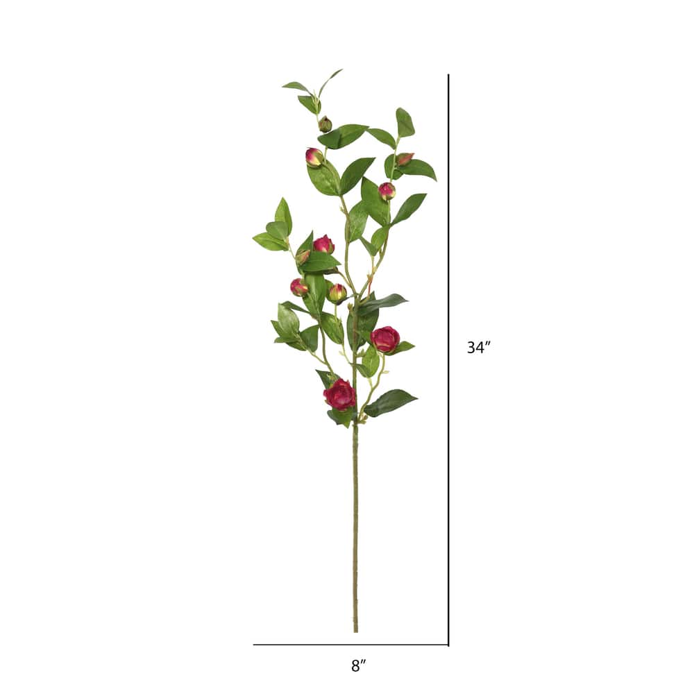 Artificial Burgundy Tea Rose Spray, 3ct.