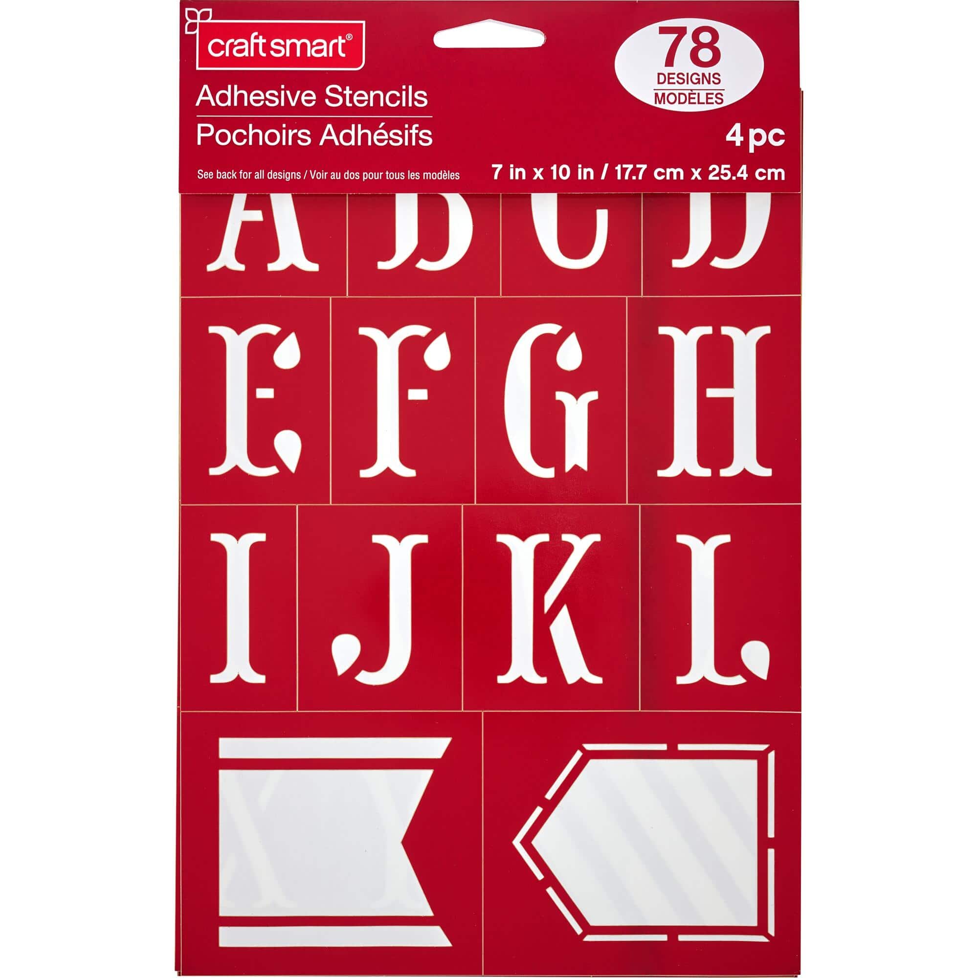 Pennant Alphabet Stencils, 7" x 10" by Craft Smart®