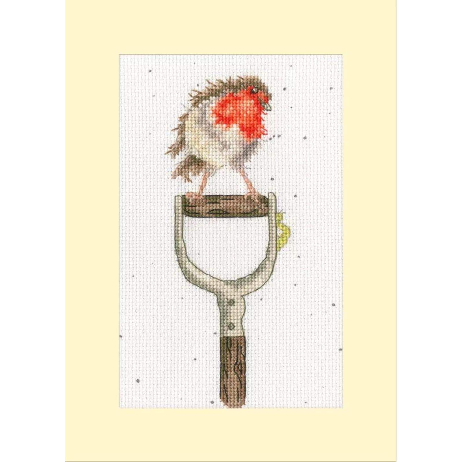 Bothy Threads The Gardener's Friend Counted Cross Stitch Card Kit