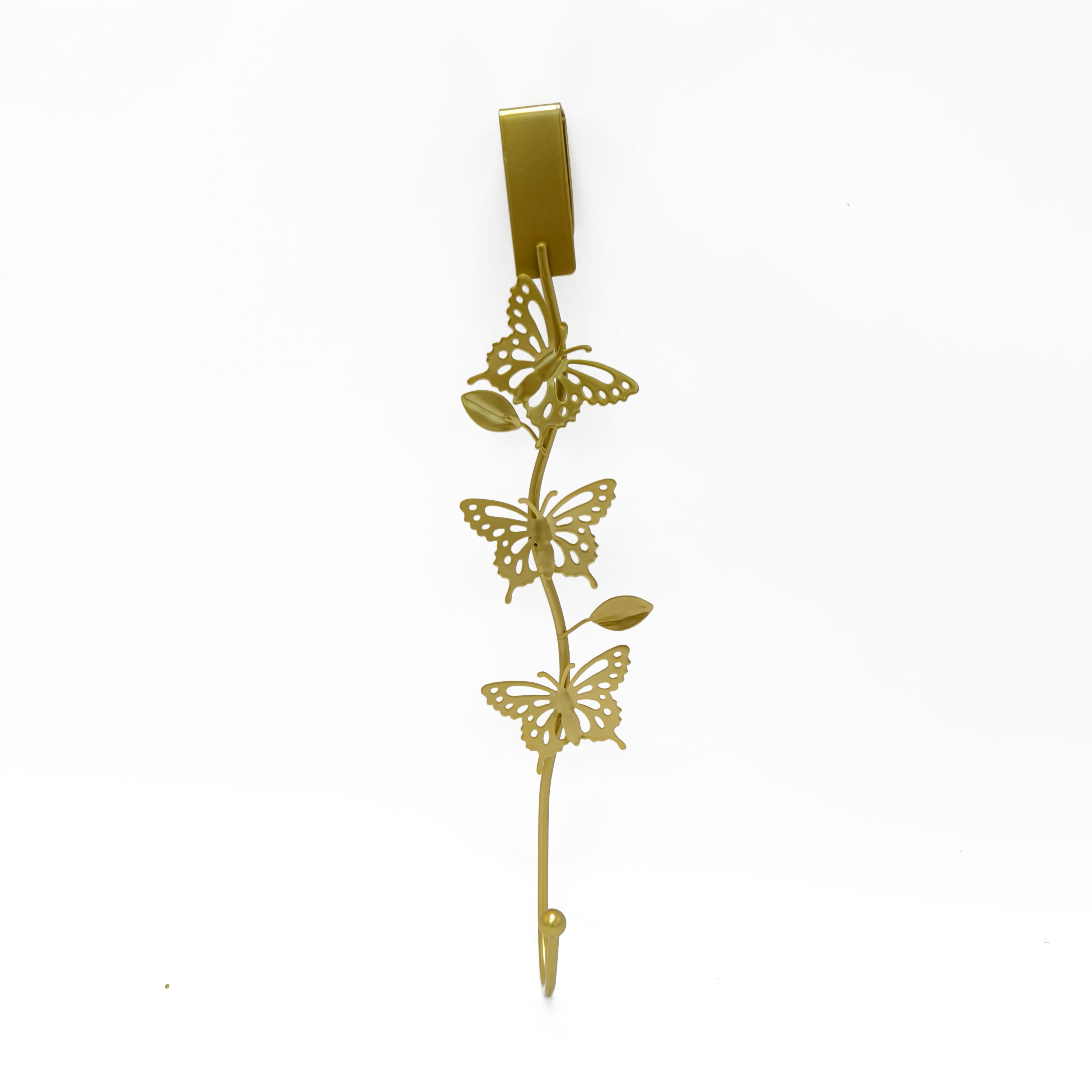 15" Gold Butterfly Wreath Hanger by Ashland®