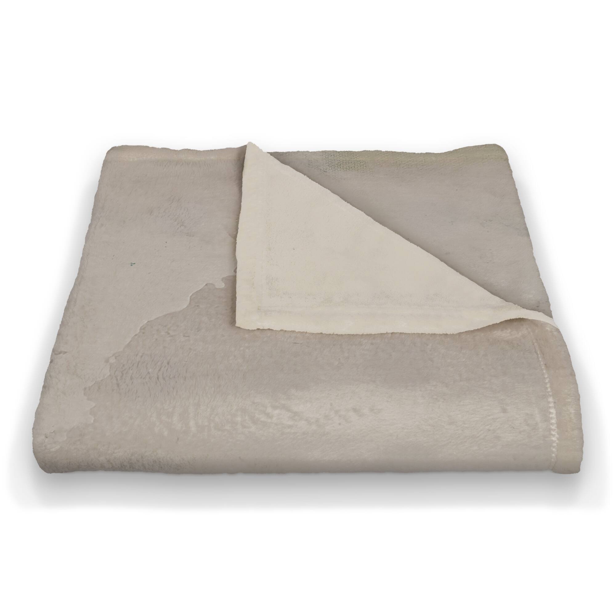 50" x 60" Moody Rust Abstract Riverscape Coral Fleece Blanket