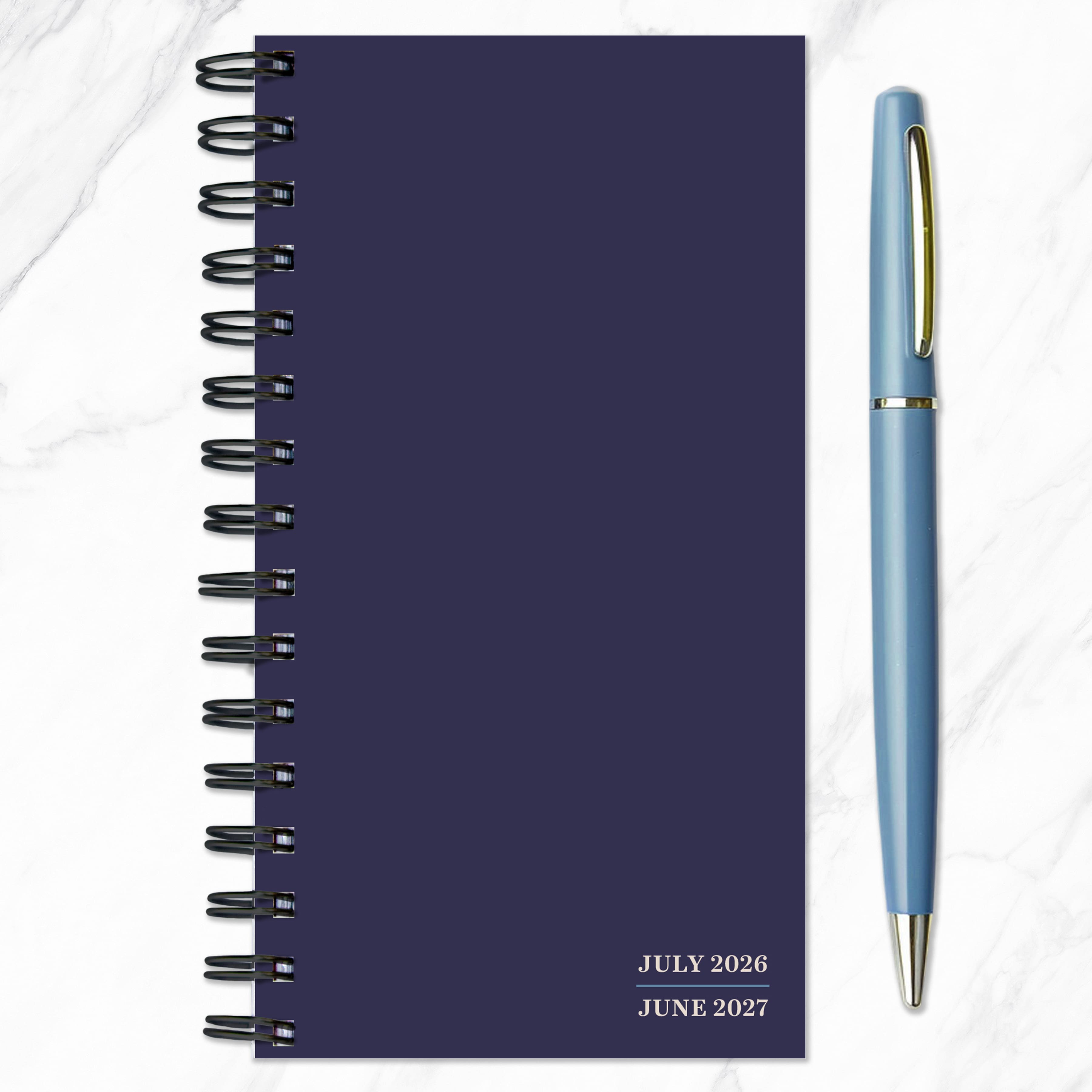 TF Publishing Midnight Purple Small 2026-27 Weekly Monthly Planner