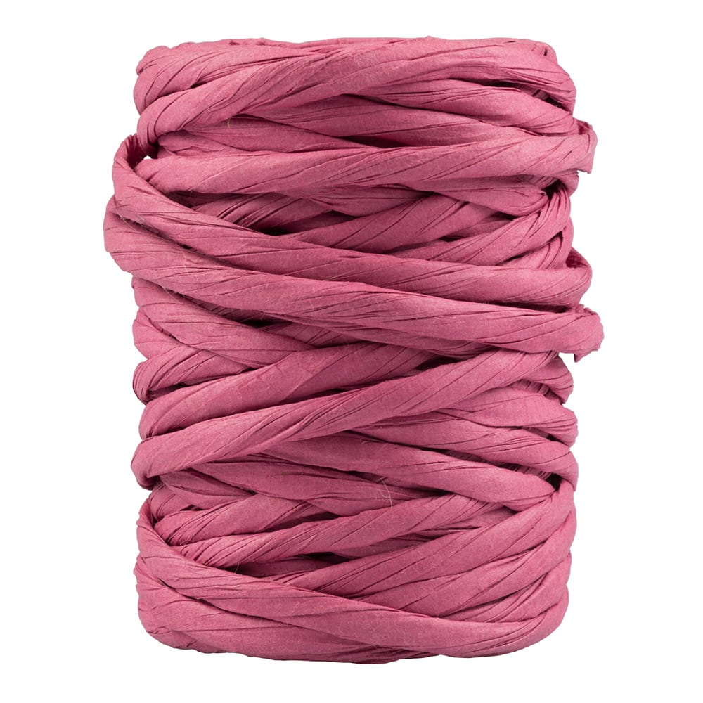 JAM Paper 3/8" x 25yd. Red Twisted Kraft Ribbon