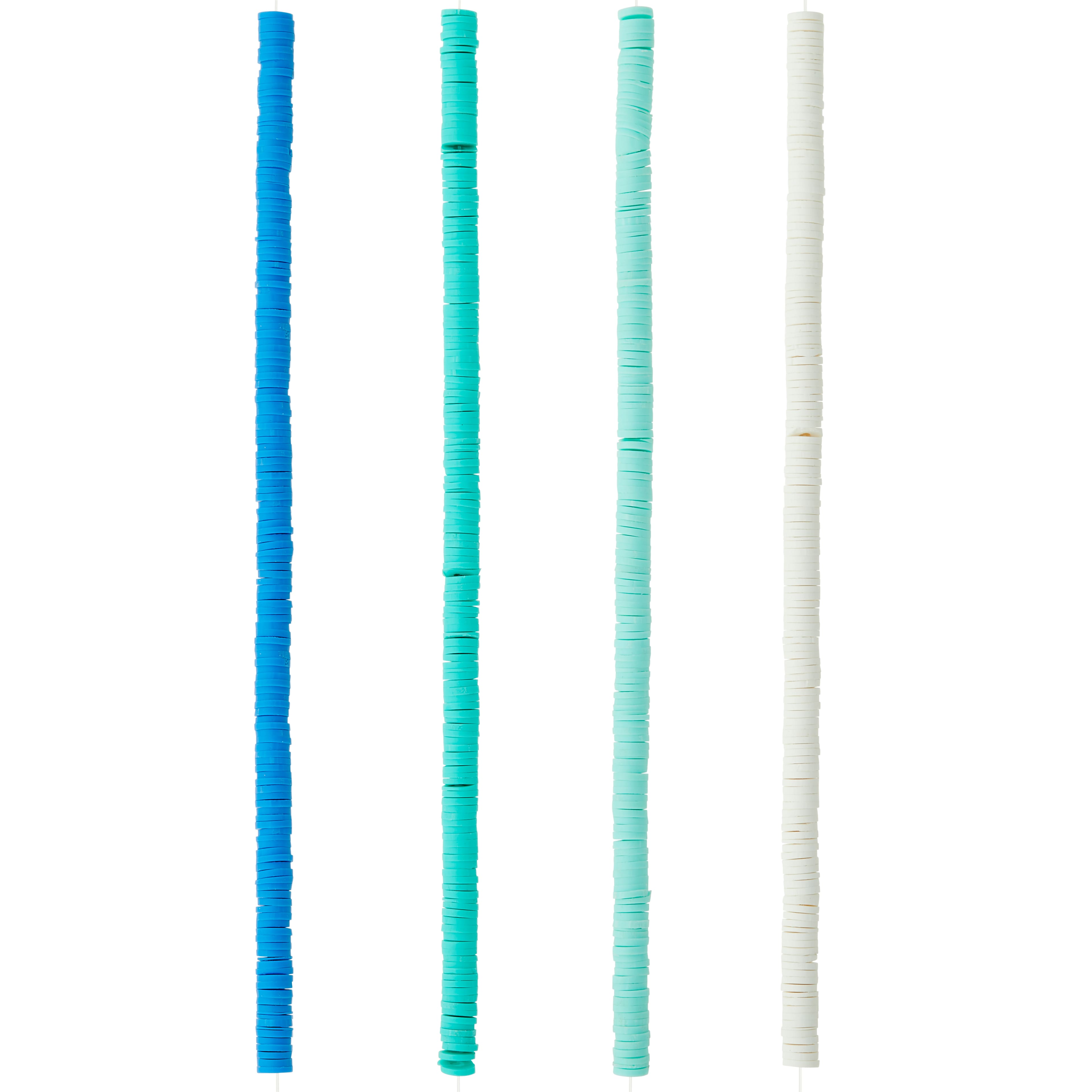 12 Pack: Turquoise Clay Spacer Disc Beads, 6mm by Bead Landing™