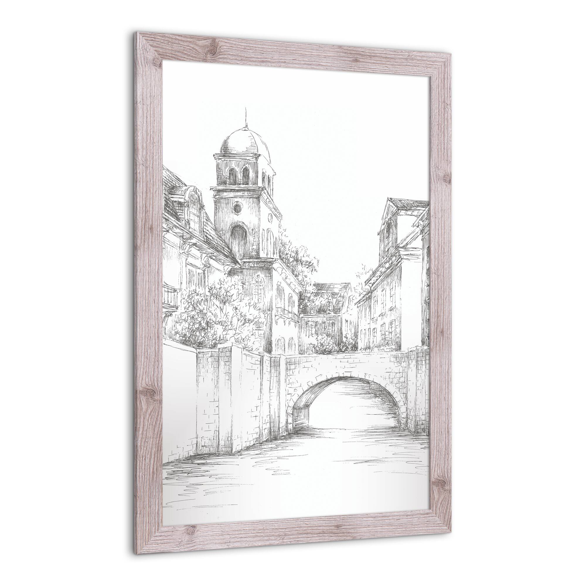 European City Canals Framed Print Wall Hanging