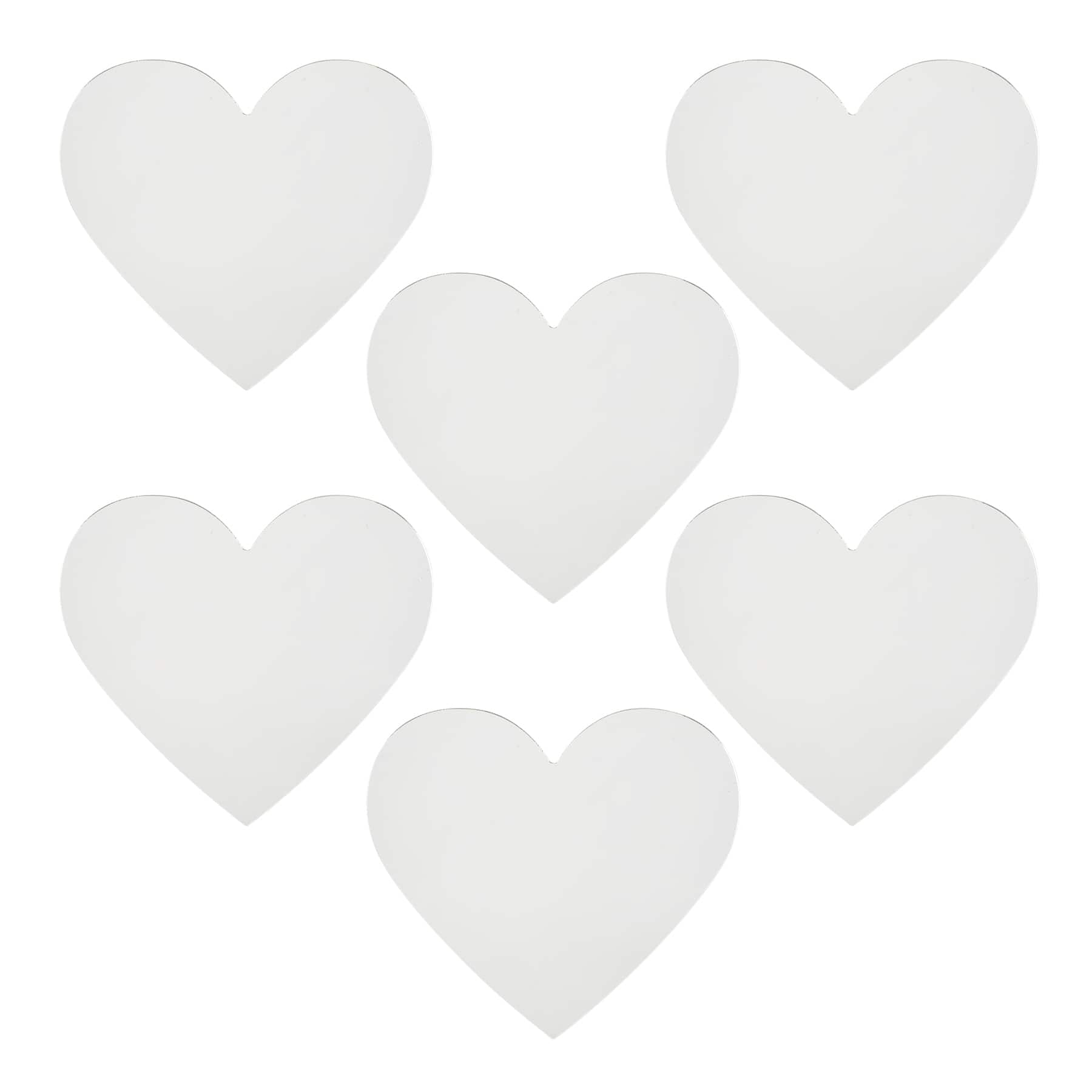 4" Acrylic Heart Blanks, 6ct. by Make Market®