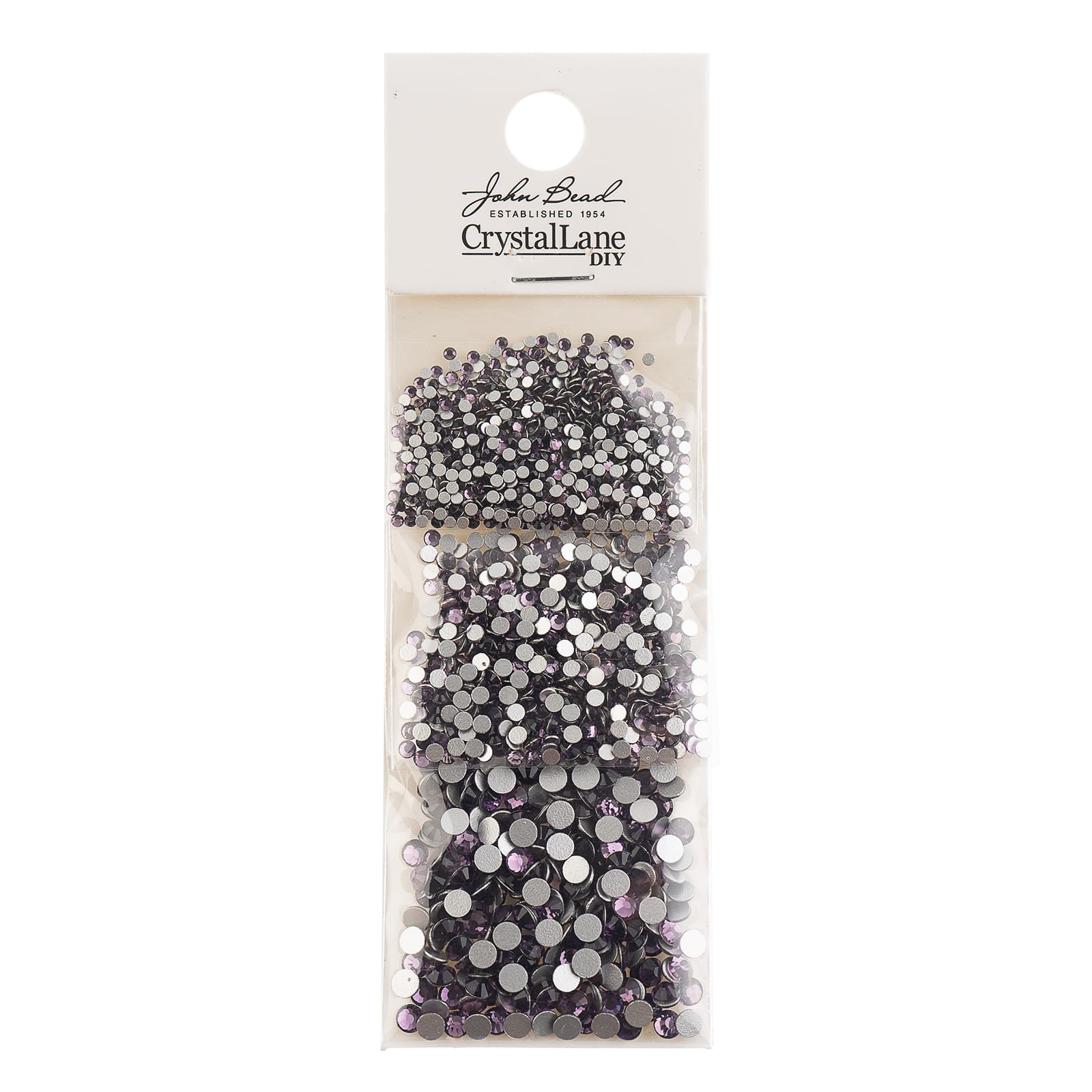 Crystal Lane DIY Assorted Glass Round Flatback Rhinestones Combo