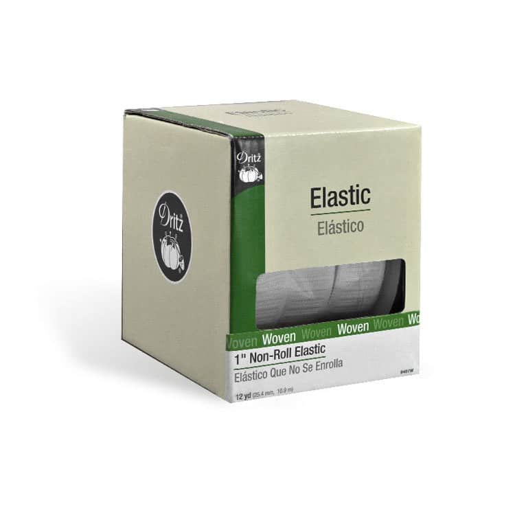 Dritz® 1" White Woven Non-Roll Elastic, 12yd.