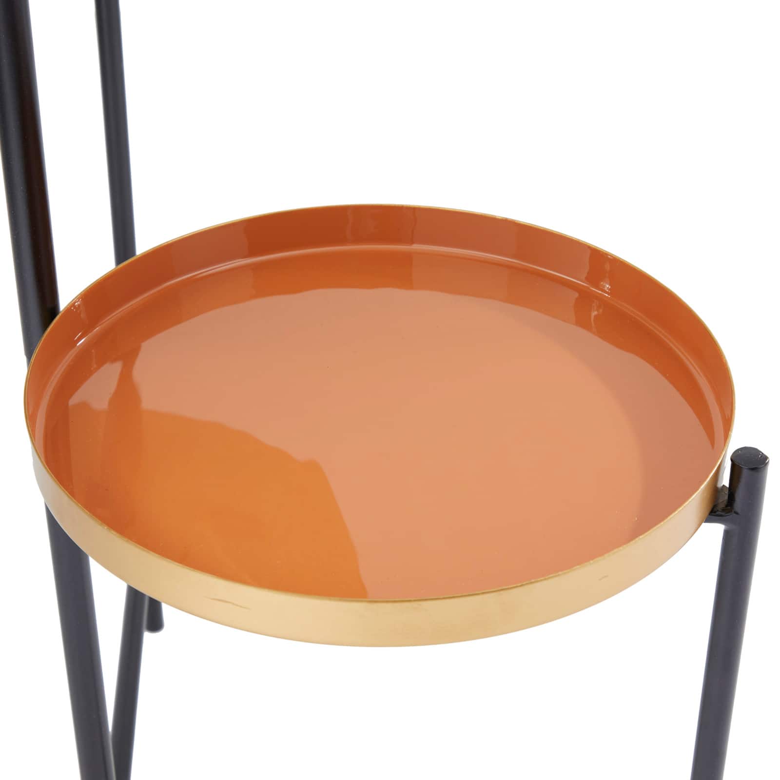 Orange Iron Modern Plantstand, 32" x 22" x 18"