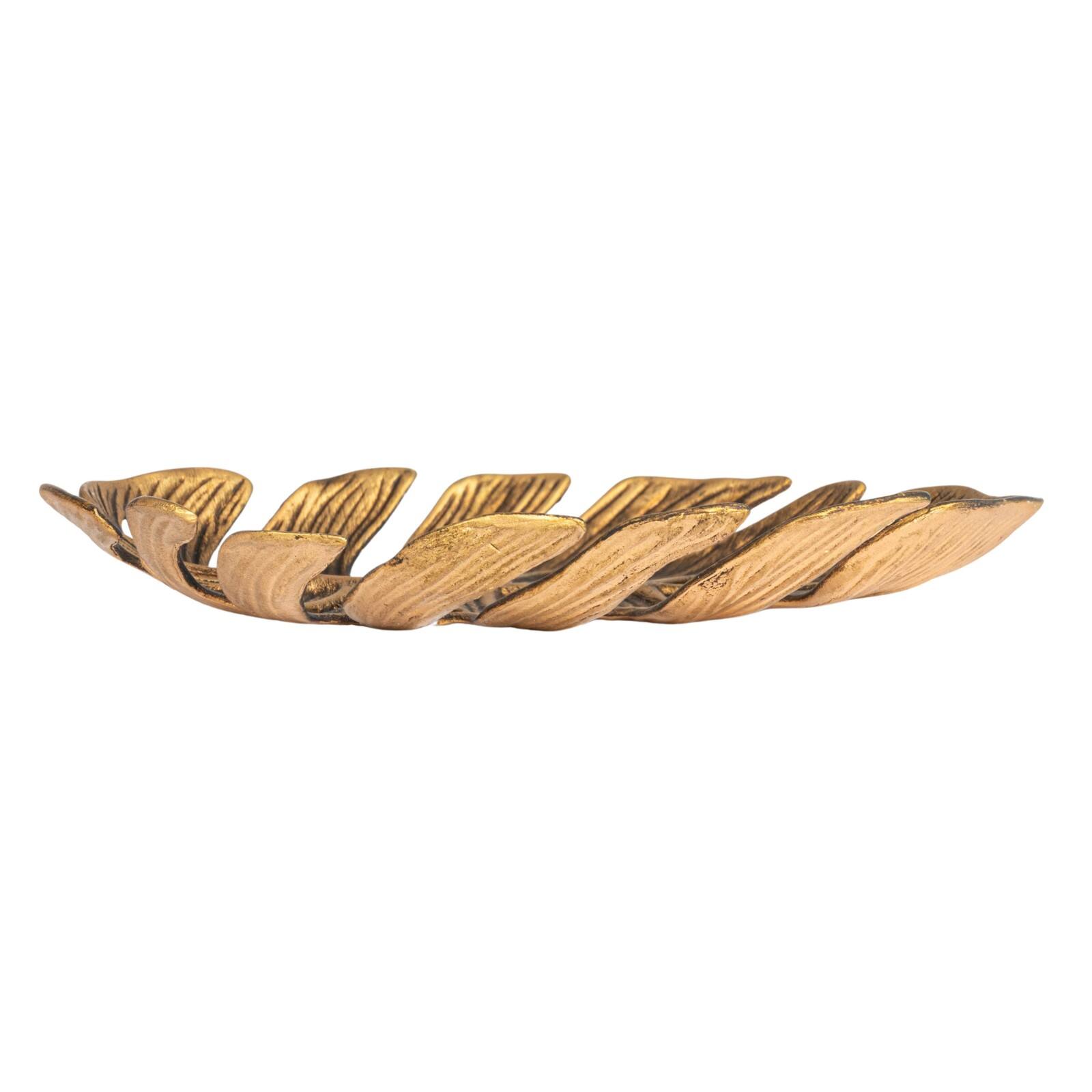 Hello Honey® 6.5" Antique Monstera Leaf Tabletop Accent