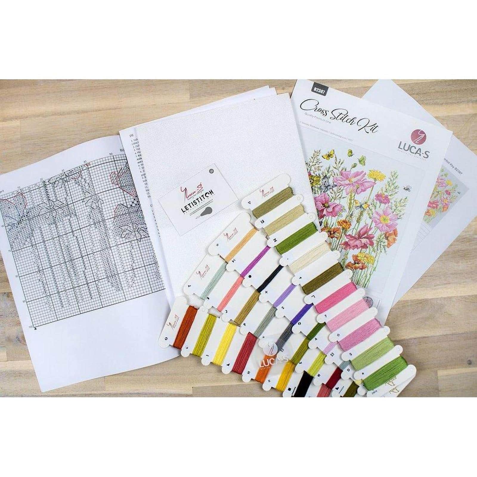 Luca-s August Bouquet Counted Cross Stitch Kit