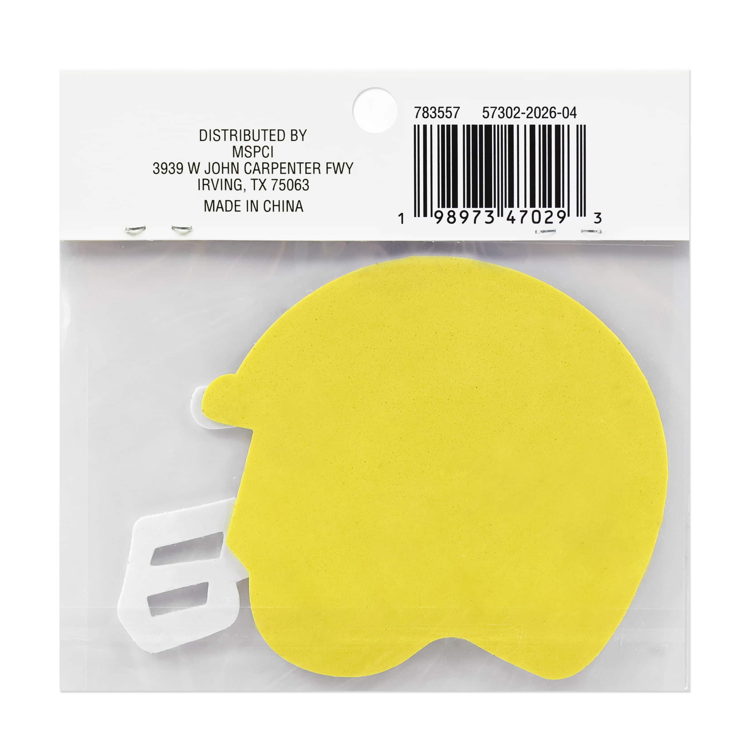 Glitter Football Helmet Foam Sticker by Celebrate It