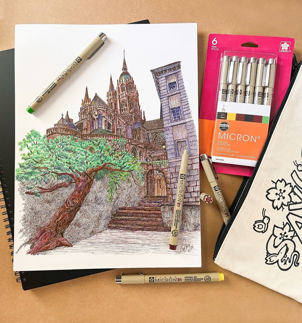 Sakura® Micron® 0.25mm Fine Line Earth Tones Pen Set