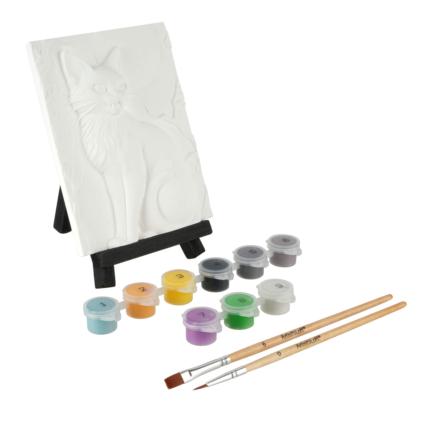 Black Cat Relief Painting Kit by Artist's Loft®