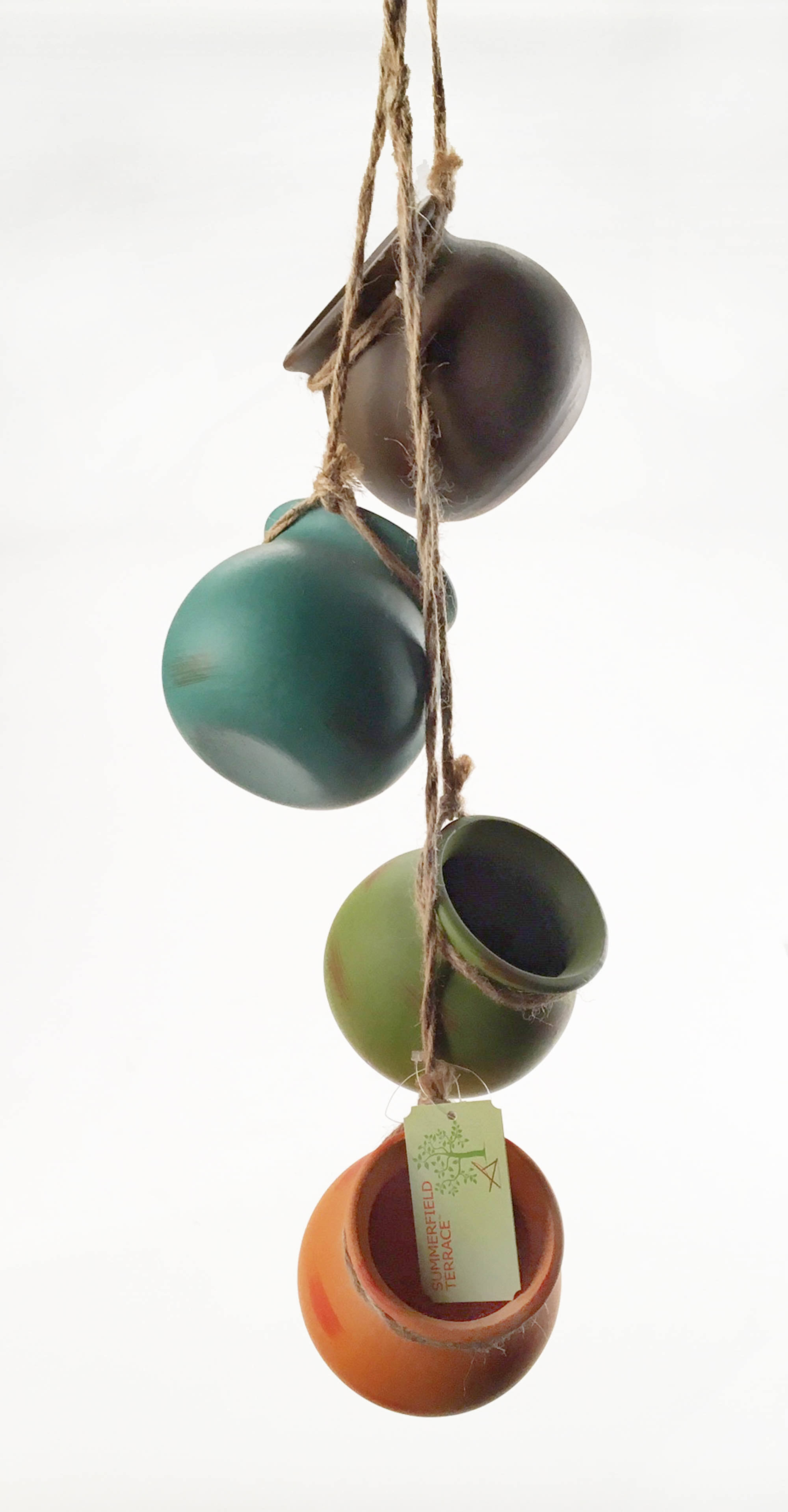 23" Dangling Mini Pots